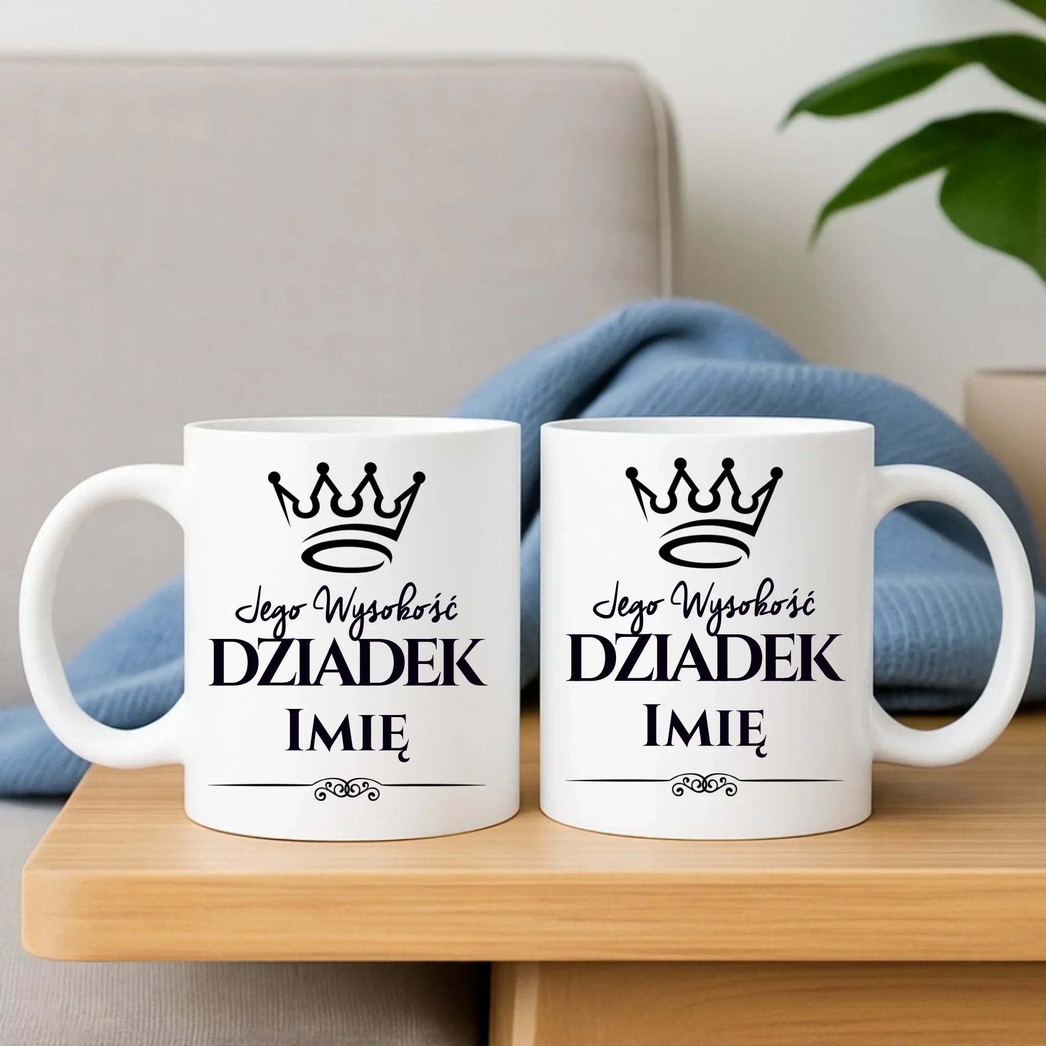 Kubek dla dziadka - Jego Wysokość dziadek - personalizowany D11 - StoryCups.pl