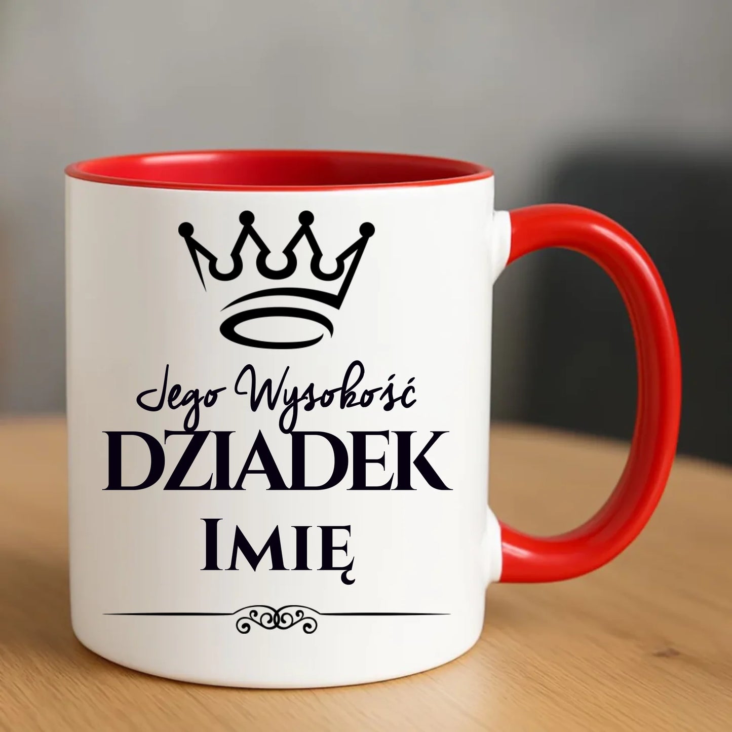 Kubek dla dziadka - Jego Wysokość dziadek - personalizowany D11 - StoryCups.pl