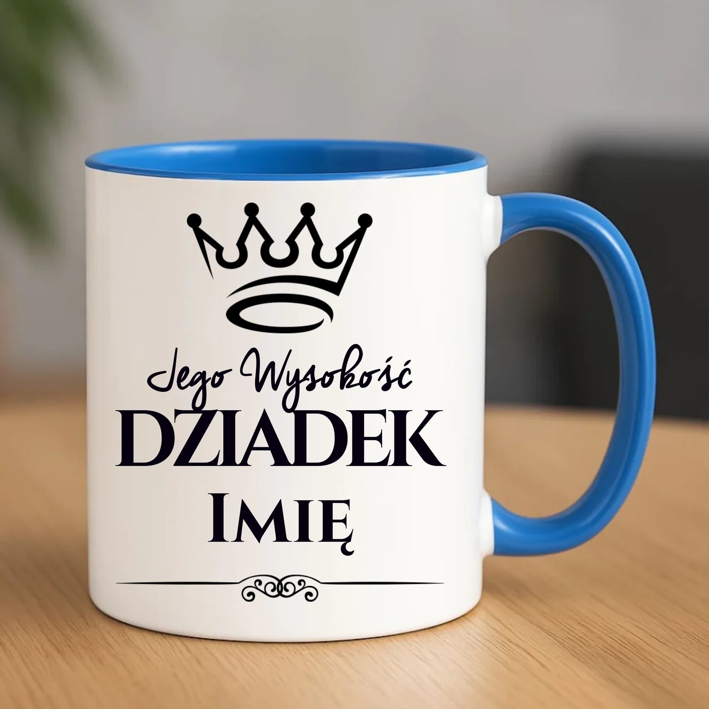 Kubek dla dziadka - Jego Wysokość dziadek - personalizowany D11 - StoryCups.pl