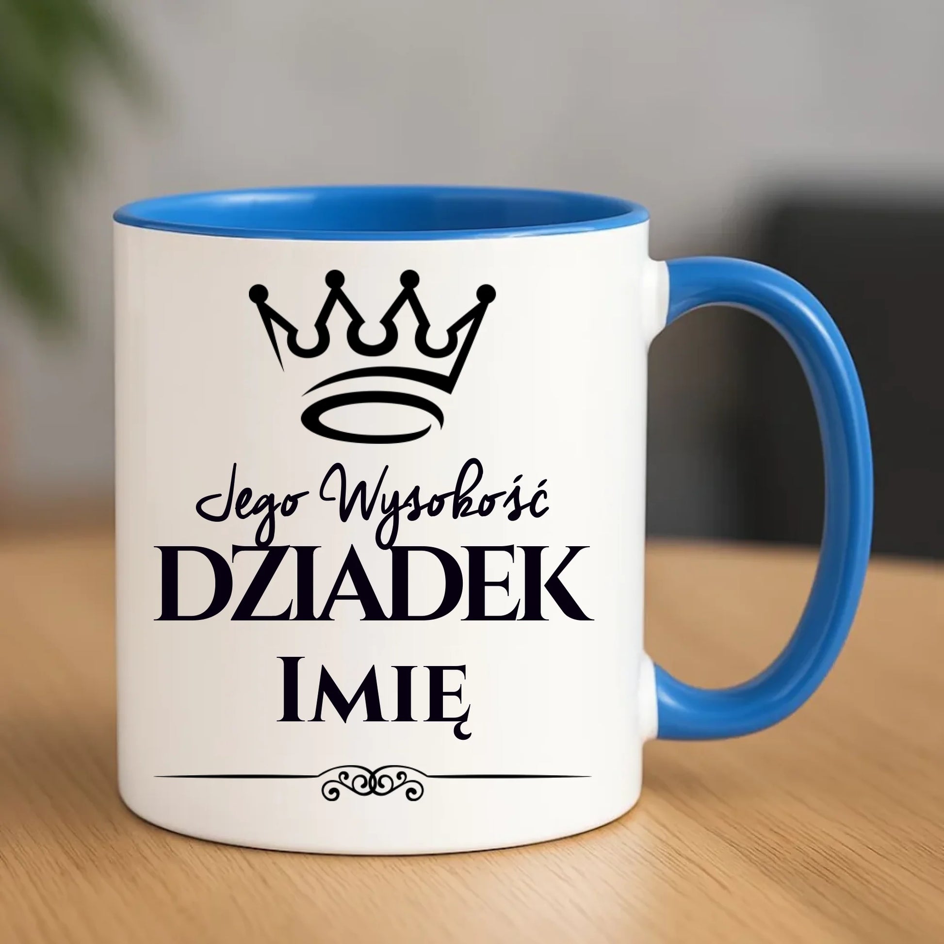 Kubek dla dziadka - Jego Wysokość dziadek - personalizowany D11 - StoryCups.pl