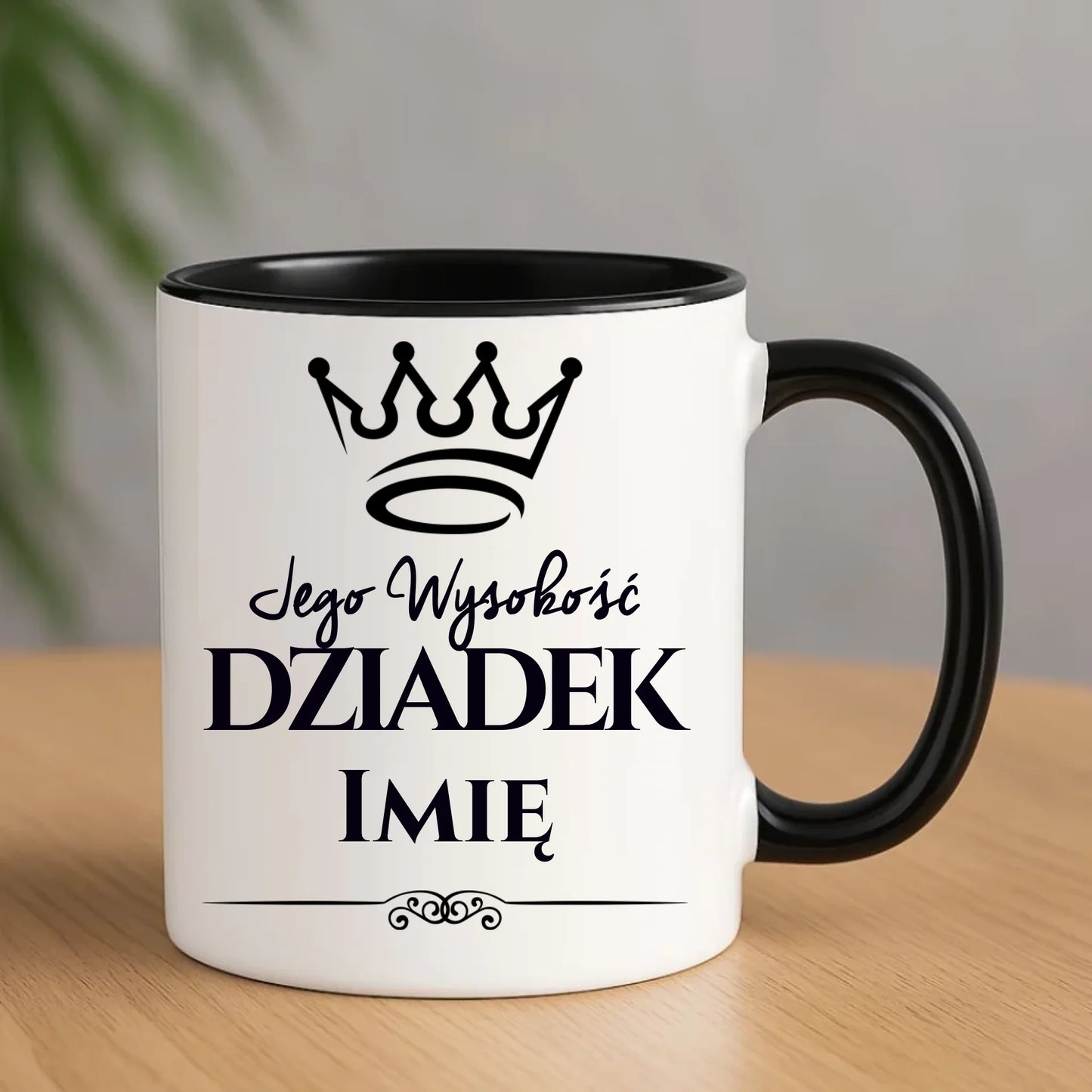 Kubek dla dziadka - Jego Wysokość dziadek - personalizowany D11 - StoryCups.pl