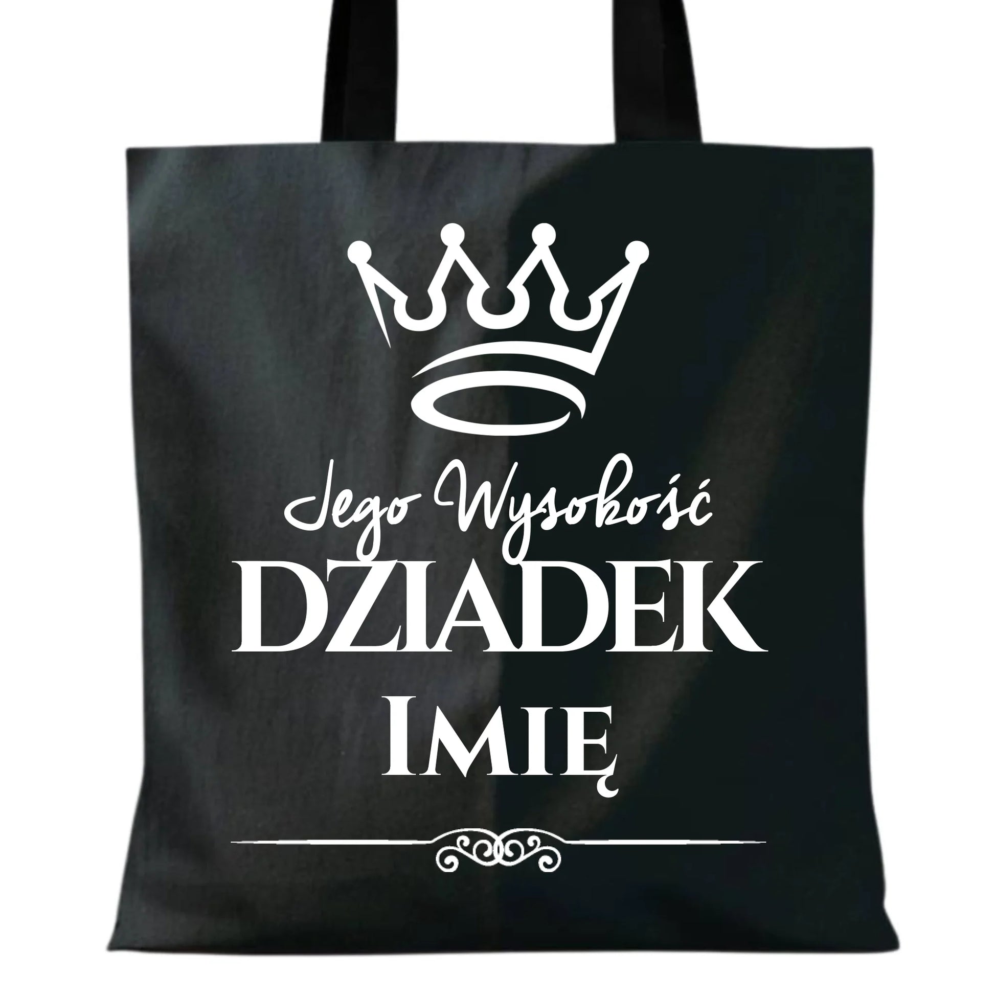 Torba dla dziadka - Jego Wysokość dziadek - personalizowana D11 - StoryCups.pl