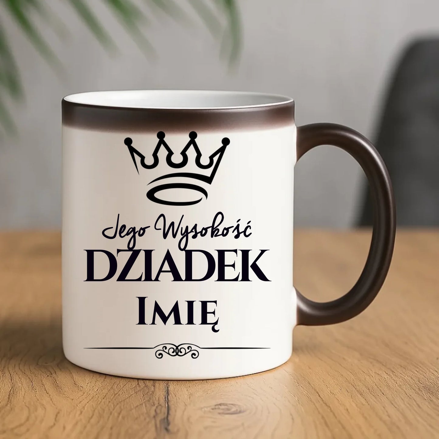Kubek magiczny dla dziadka - Jego Wysokość dziadek - personalizowany D11 - StoryCups.pl