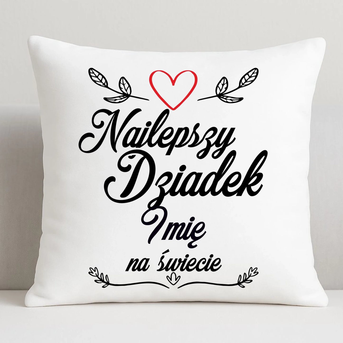 Poduszka dla dziadka - Najlepszy dziadek na Świecie - personalizowana D12 - StoryCups.pl