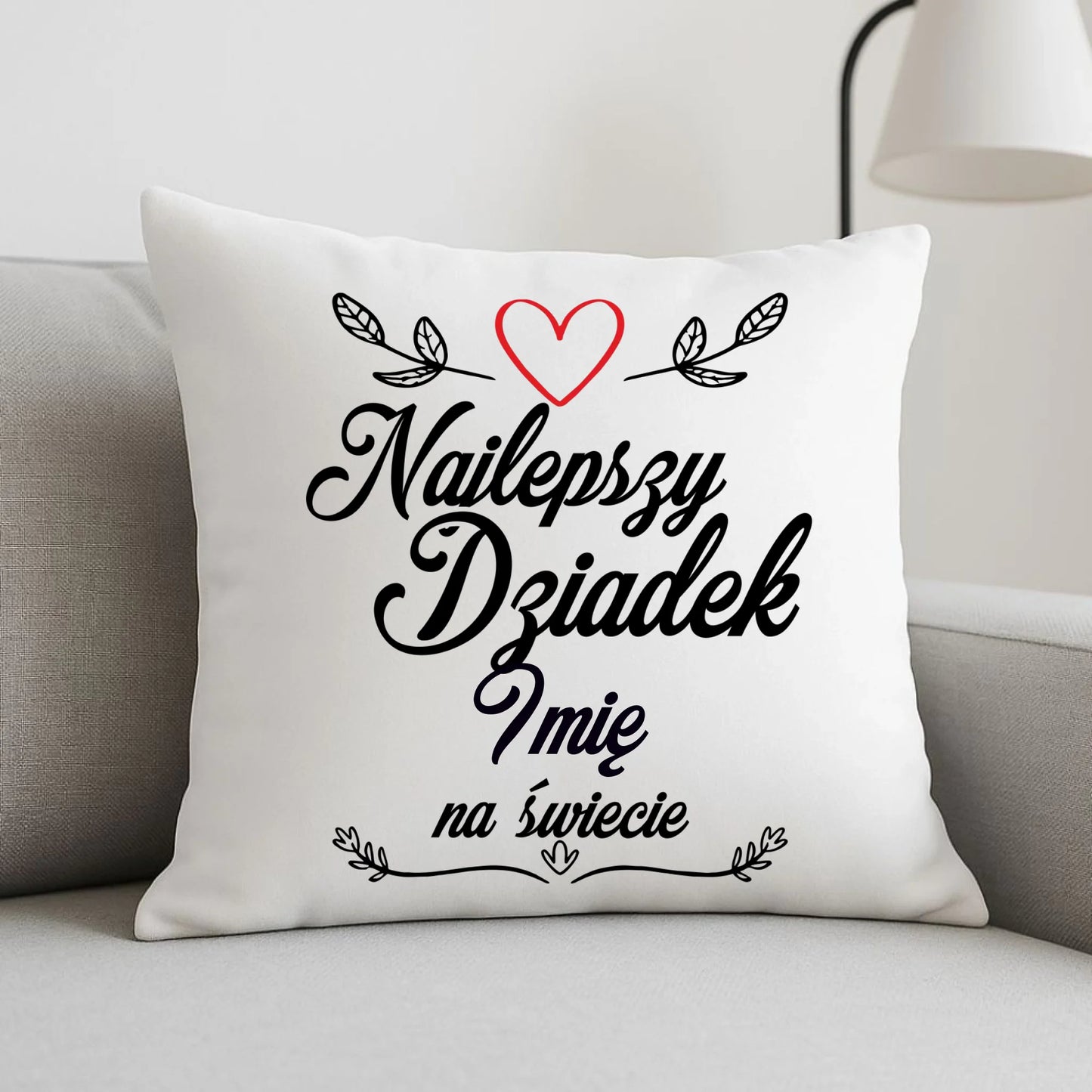 Poduszka dla dziadka - Najlepszy dziadek na Świecie - personalizowana D12 - StoryCups.pl