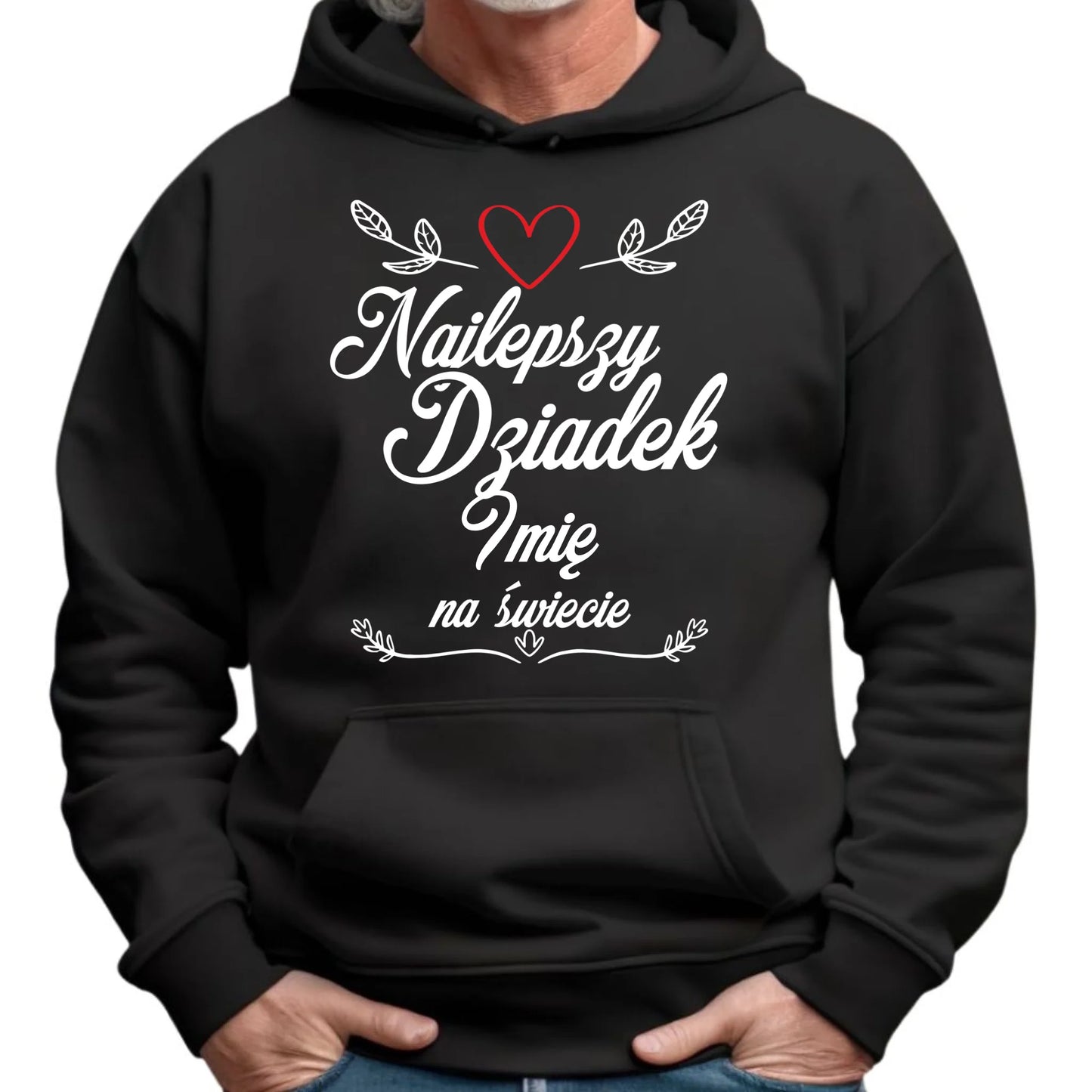 Bluza z kapturem dla dziadka - Najlepszy dziadek na Świecie - personalizowana D12 - StoryCups.pl