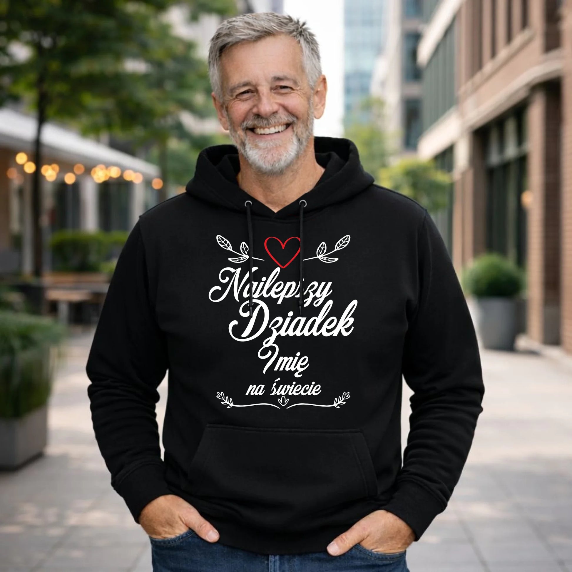 Bluza z kapturem dla dziadka - Najlepszy dziadek na Świecie - personalizowana D12 - StoryCups.pl