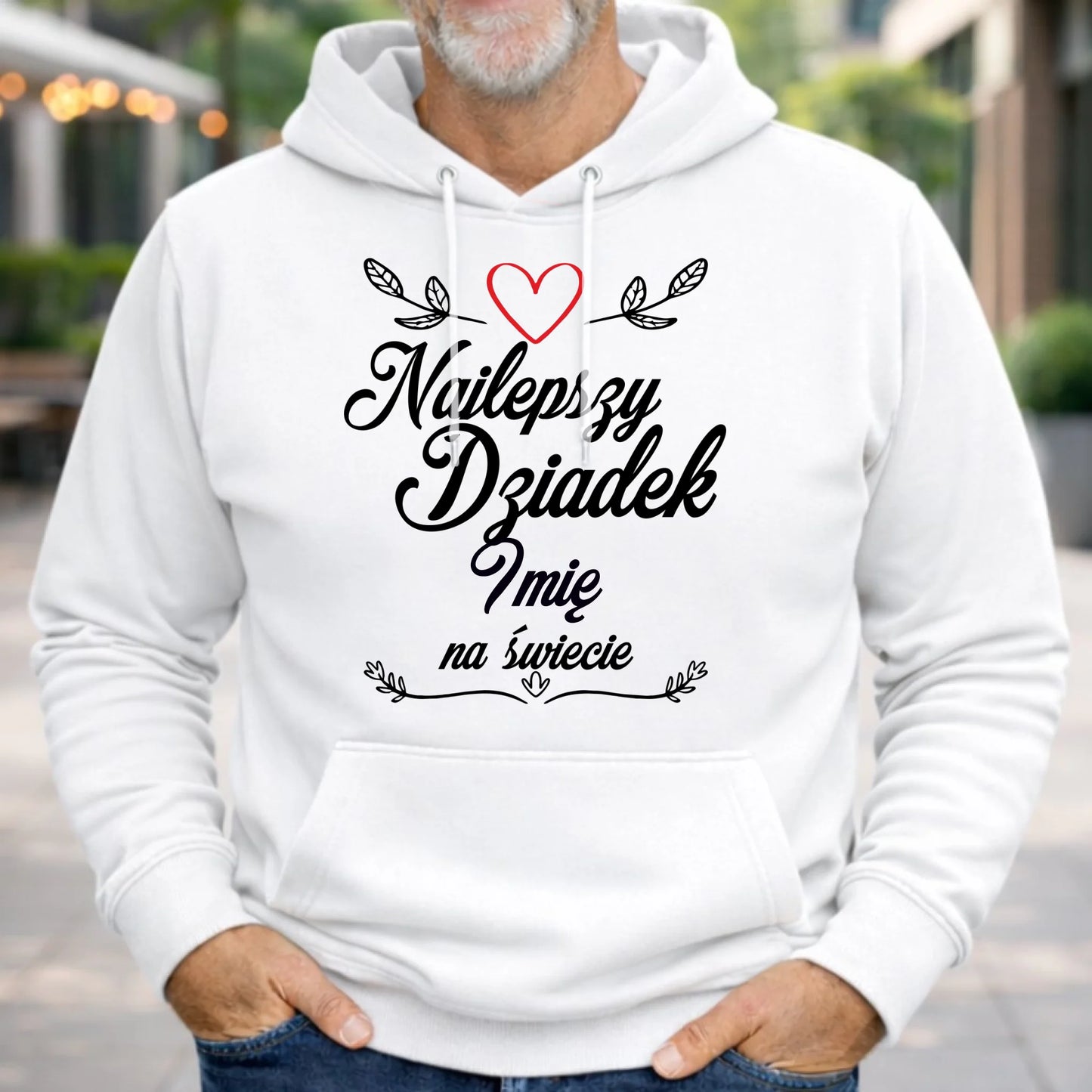 Bluza z kapturem dla dziadka - Najlepszy dziadek na Świecie - personalizowana D12 - StoryCups.pl