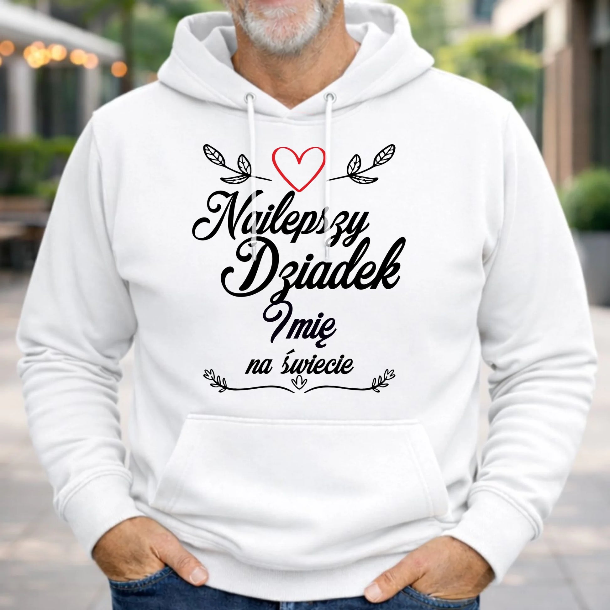 Bluza z kapturem dla dziadka - Najlepszy dziadek na Świecie - personalizowana D12 - StoryCups.pl