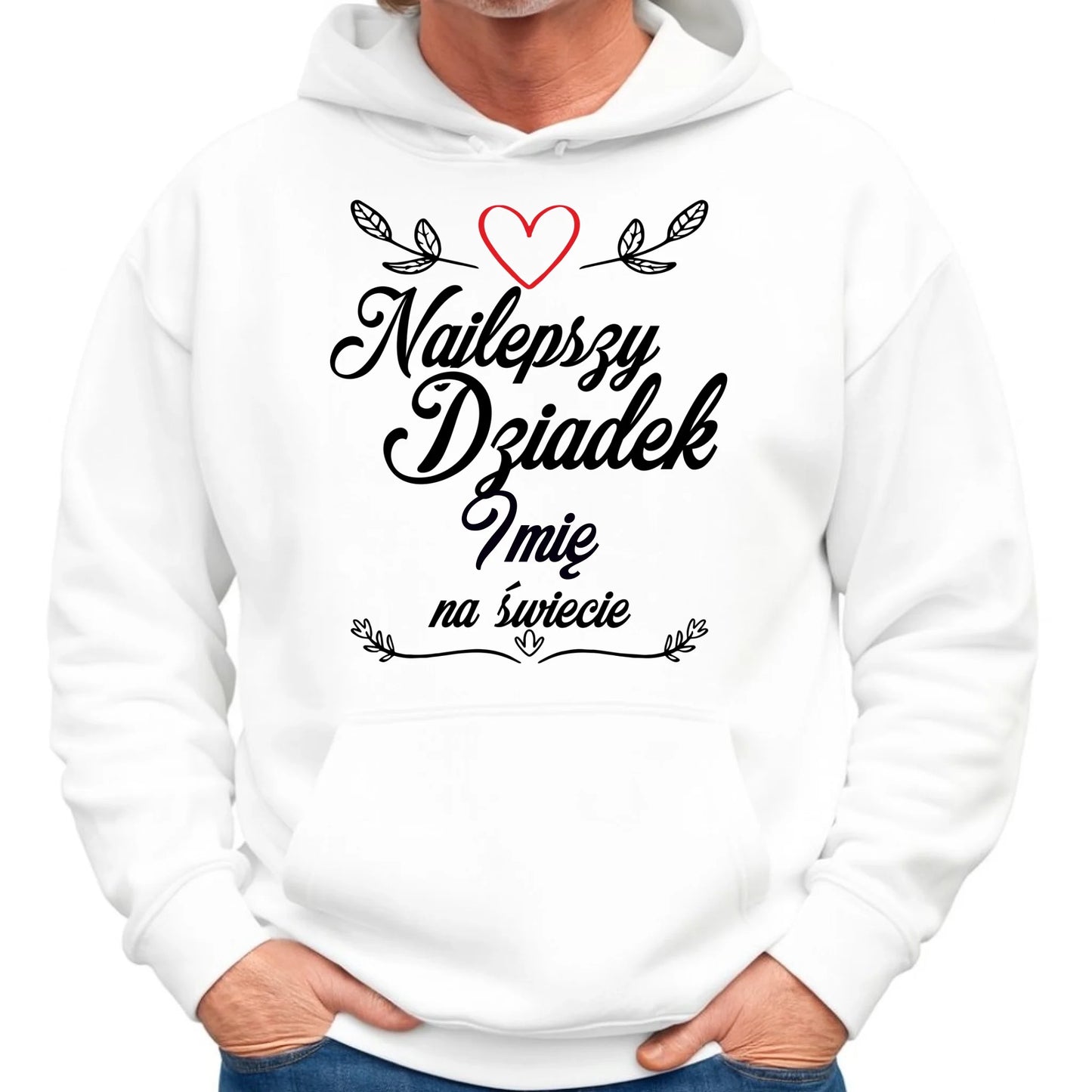 Bluza z kapturem dla dziadka - Najlepszy dziadek na Świecie - personalizowana D12 - StoryCups.pl