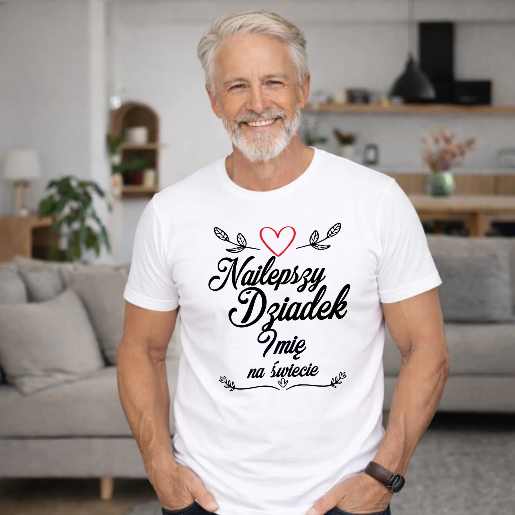 Koszulka dla dziadka - Najlepszy dziadek na Świecie - personalizowana D12 - StoryCups.pl