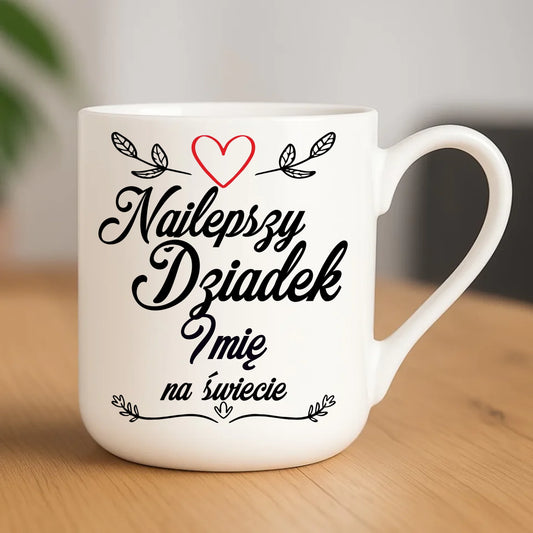 Kubek elegant dla dziadka - Najlepszy dziadek na Świecie - personalizowany D12 - StoryCups.pl