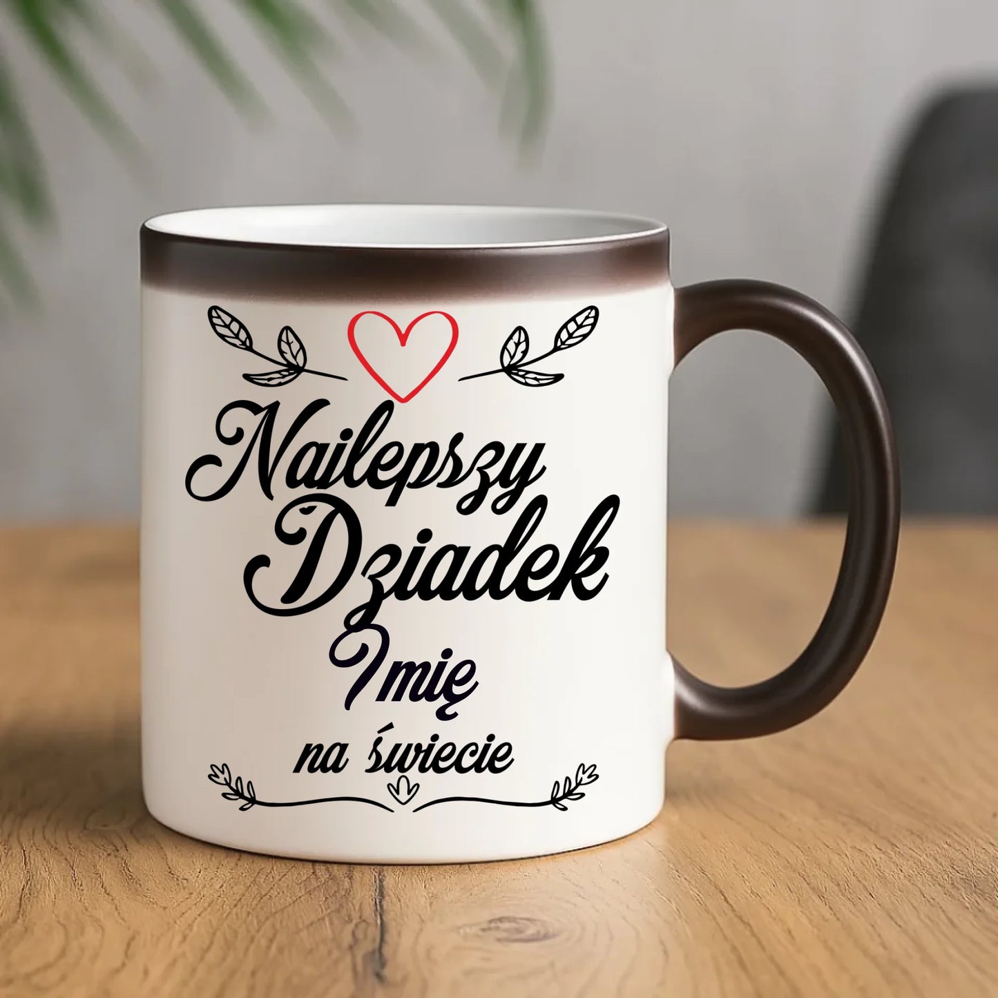 Kubek magiczny dla dziadka - Najlepszy dziadek na Świecie - personalizowany D12 - StoryCups.pl