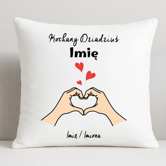 Poduszka dla dziadka - Kochany Dziadek podpis - personalizowana D13 - StoryCups.pl