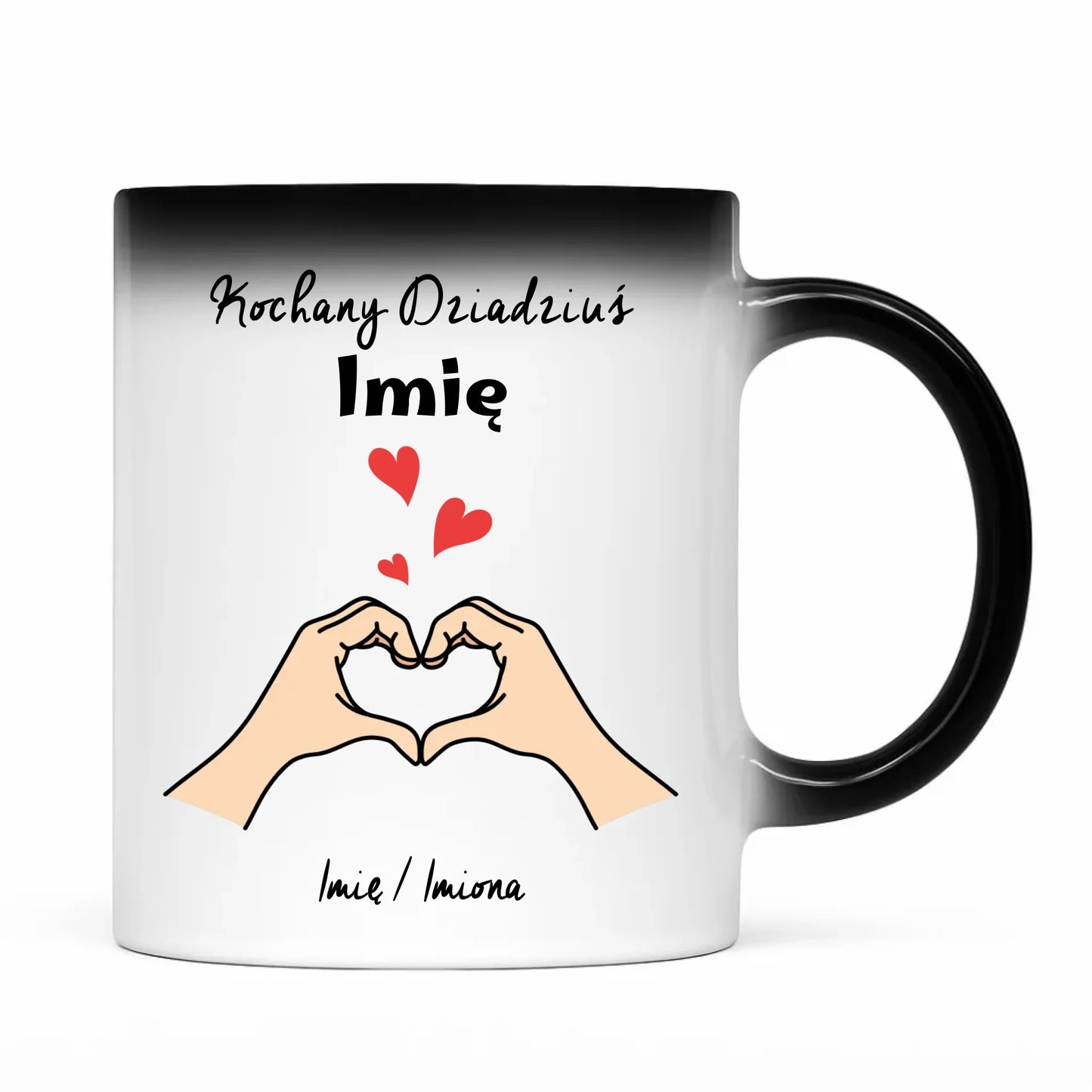 Kubek magiczny dla dziadka - Kochany Dziadek podpis - personalizowany D13 - StoryCups.pl