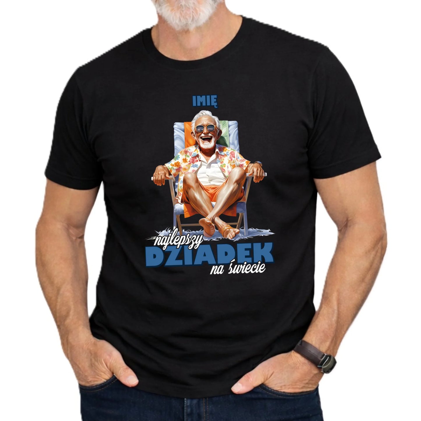 Koszulka dla dziadka - Najlepszy Dziadek na świecie - personalizowana D14 - StoryCups.pl