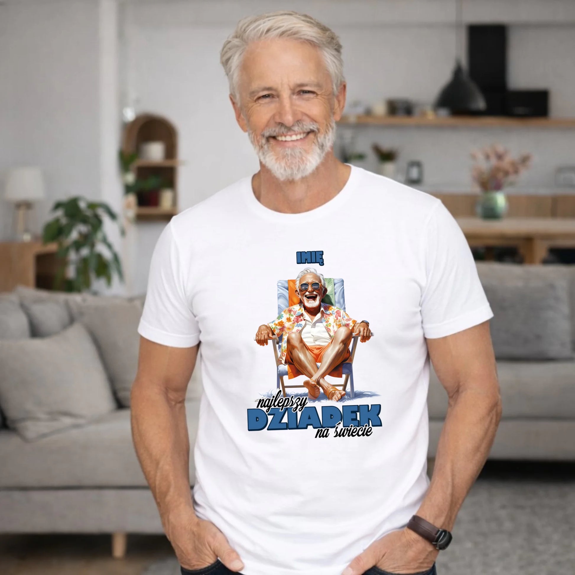 Koszulka dla dziadka - Najlepszy Dziadek na świecie - personalizowana D14 - StoryCups.pl