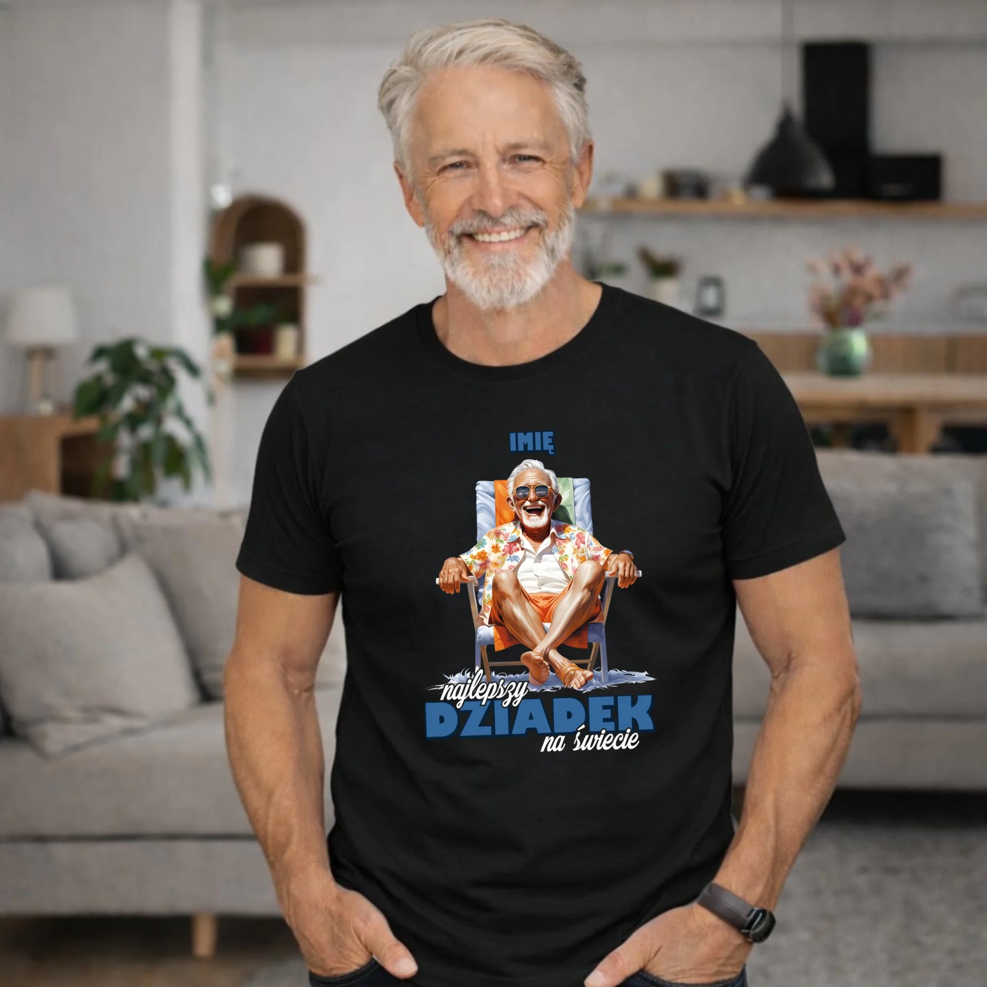 Koszulka dla dziadka - Najlepszy Dziadek na świecie - personalizowana D14 - StoryCups.pl