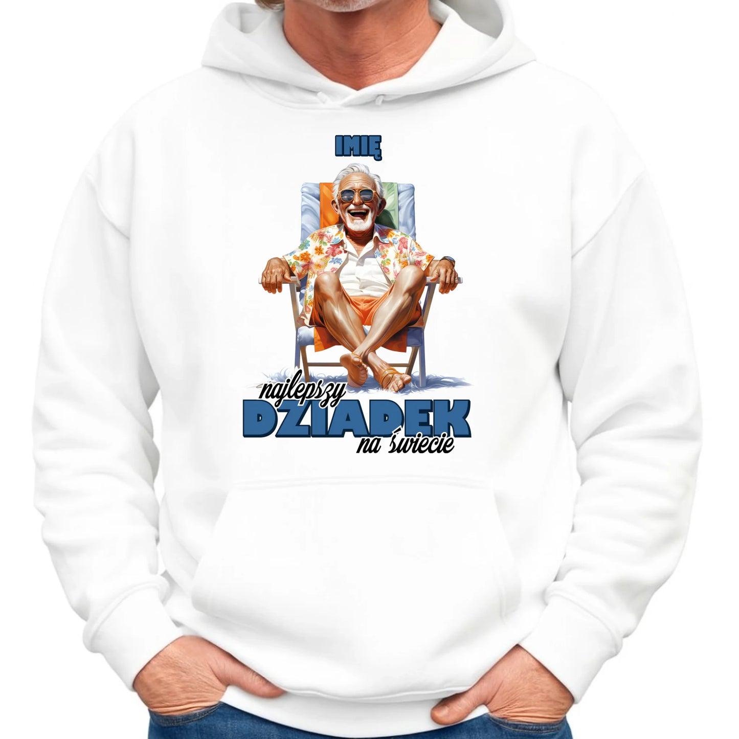 Bluza z kapturem dla dziadka - Najlepszy Dziadek na świecie - personalizowana D14 - StoryCups.pl