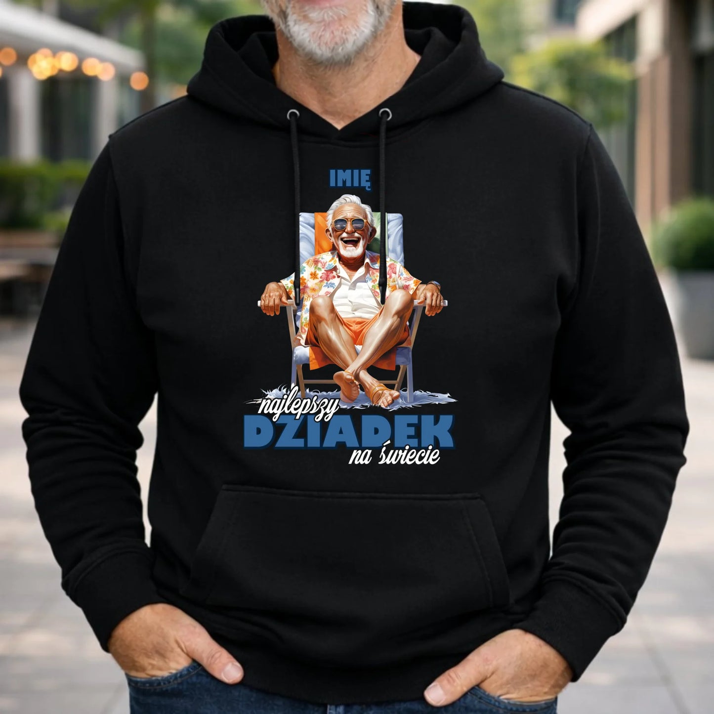 Bluza z kapturem dla dziadka - Najlepszy Dziadek na świecie - personalizowana D14 - StoryCups.pl