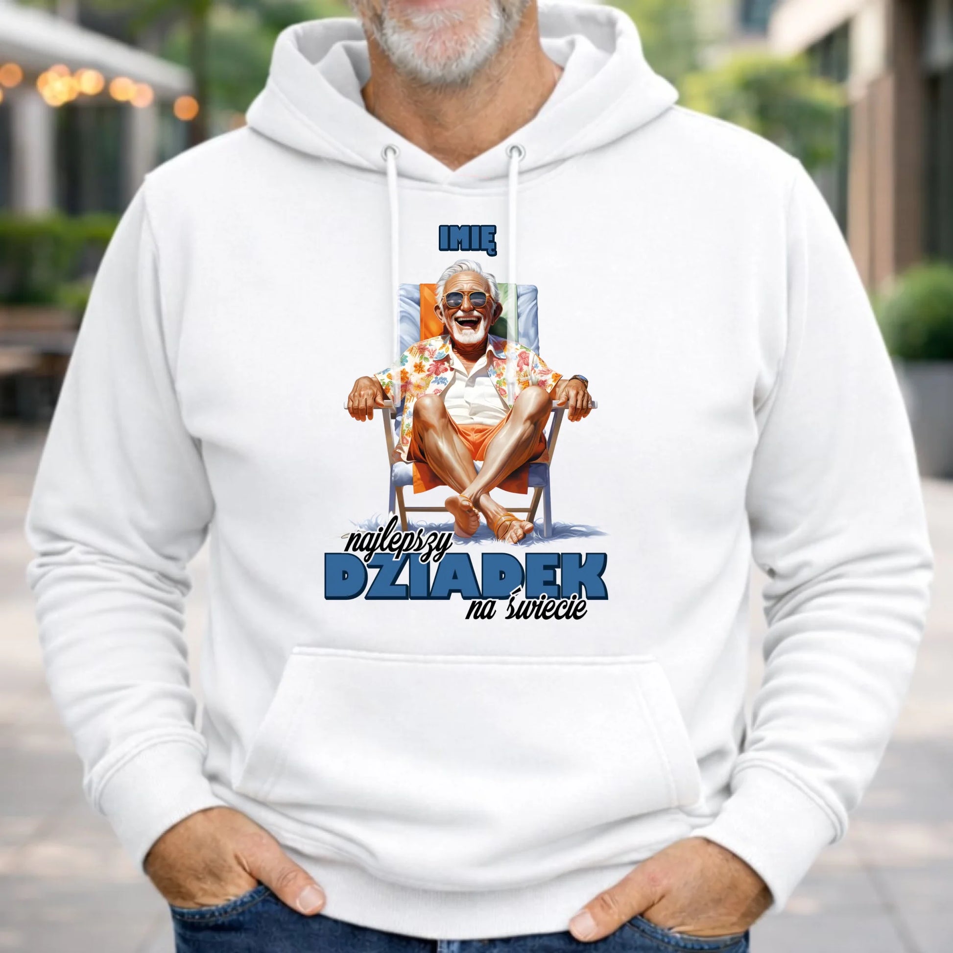 Bluza z kapturem dla dziadka - Najlepszy Dziadek na świecie - personalizowana D14 - StoryCups.pl