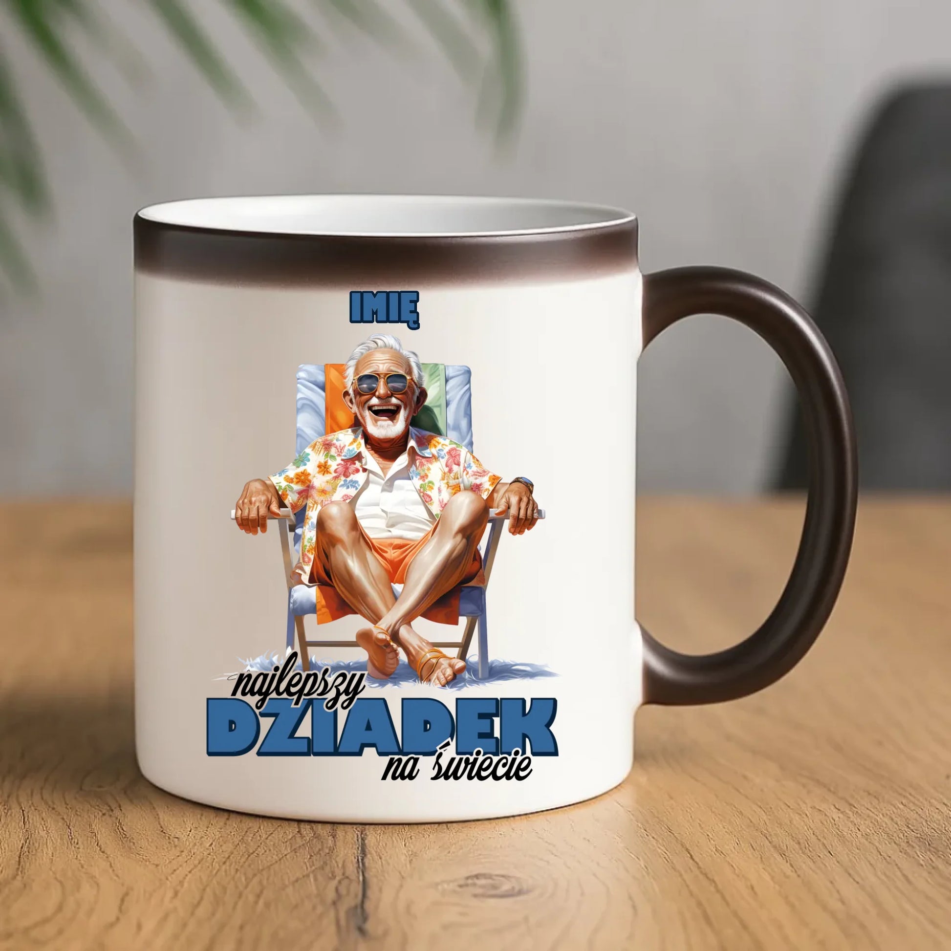 Kubek magiczny dla dziadka - Najlepszy Dziadek na świecie - personalizowany D14 - StoryCups.pl