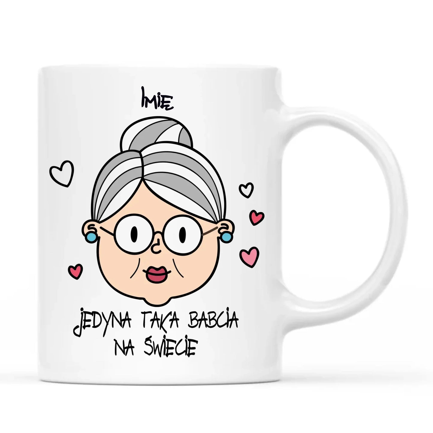 Kubek dla babci - Jedyna taka babcia na świecie - personalizowany B15 - StoryCups.pl