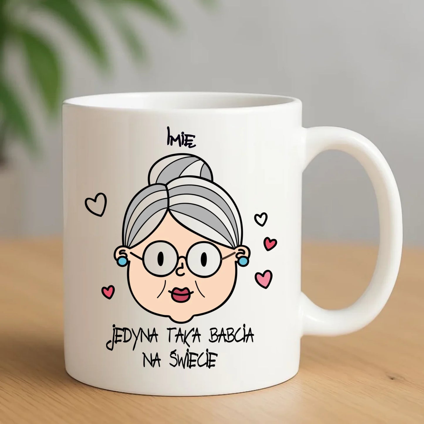 Kubek dla babci - Jedyna taka babcia na świecie - personalizowany B15 - StoryCups.pl