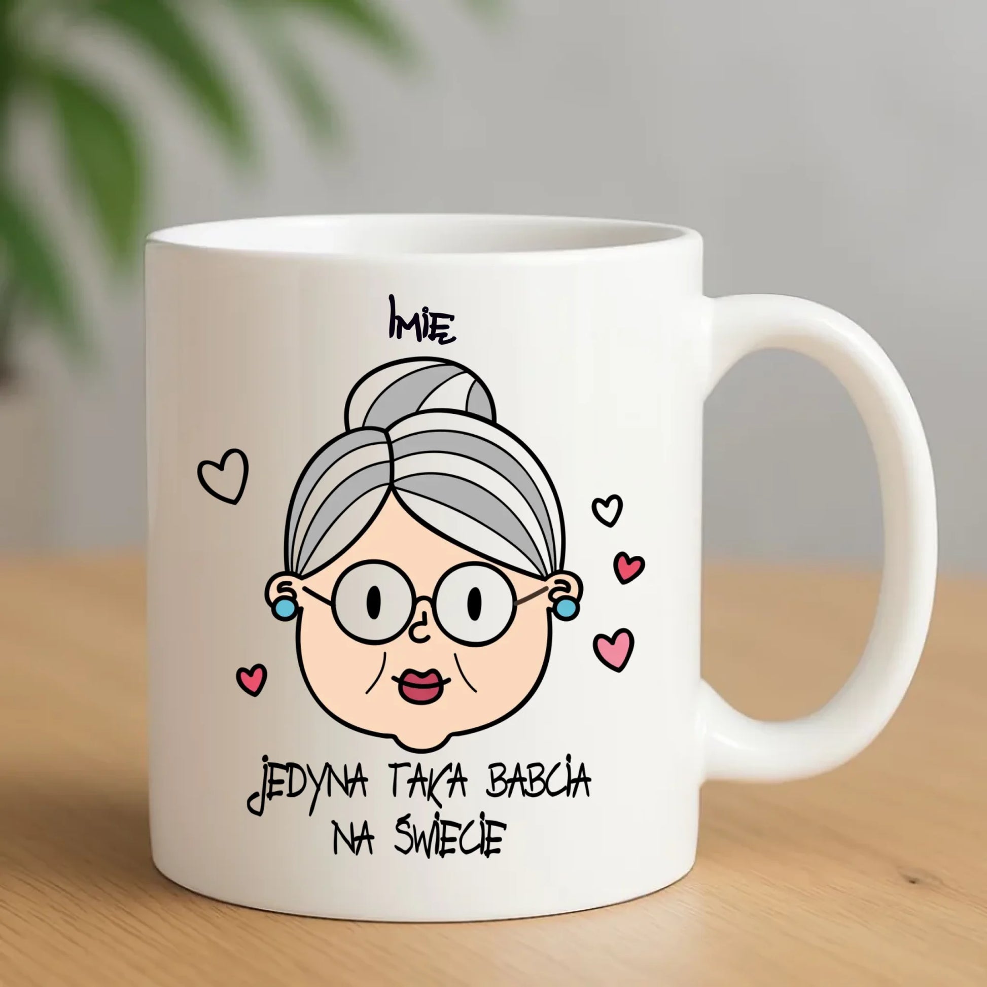 Kubek dla babci - Jedyna taka babcia na świecie - personalizowany B15 - StoryCups.pl
