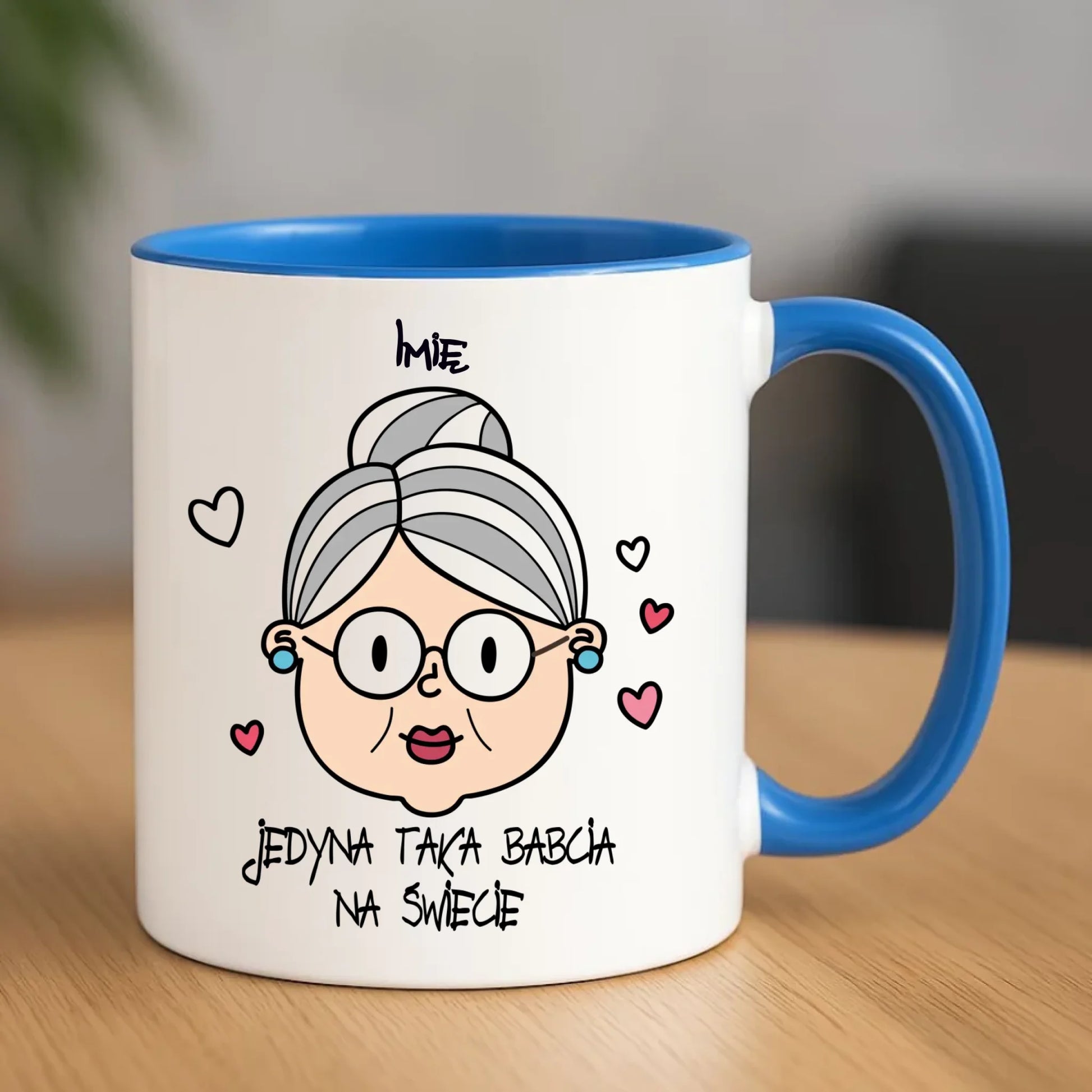 Kubek dla babci - Jedyna taka babcia na świecie - personalizowany B15 - StoryCups.pl