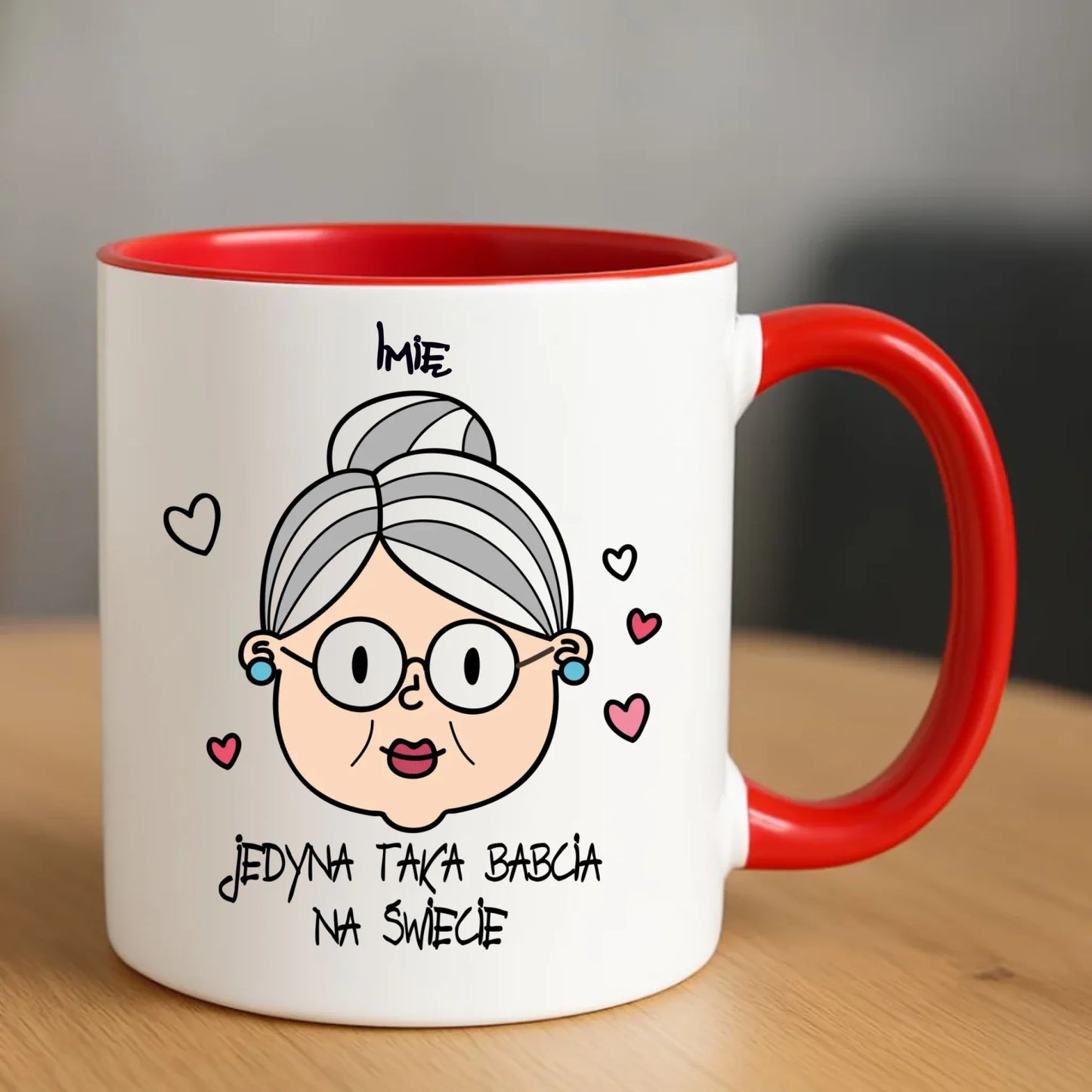 Kubek dla babci - Jedyna taka babcia na świecie - personalizowany B15 - StoryCups.pl
