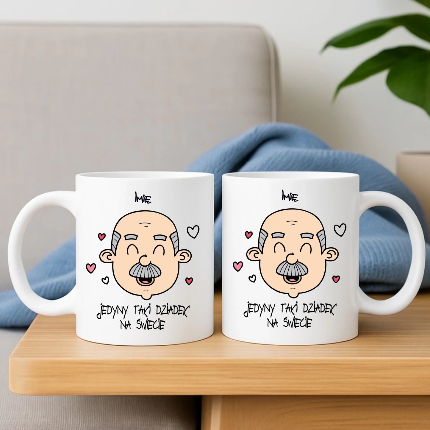 Kubek dla dziadka - Jedyny taki dziadek na świecie - personalizowany D15 - StoryCups.pl