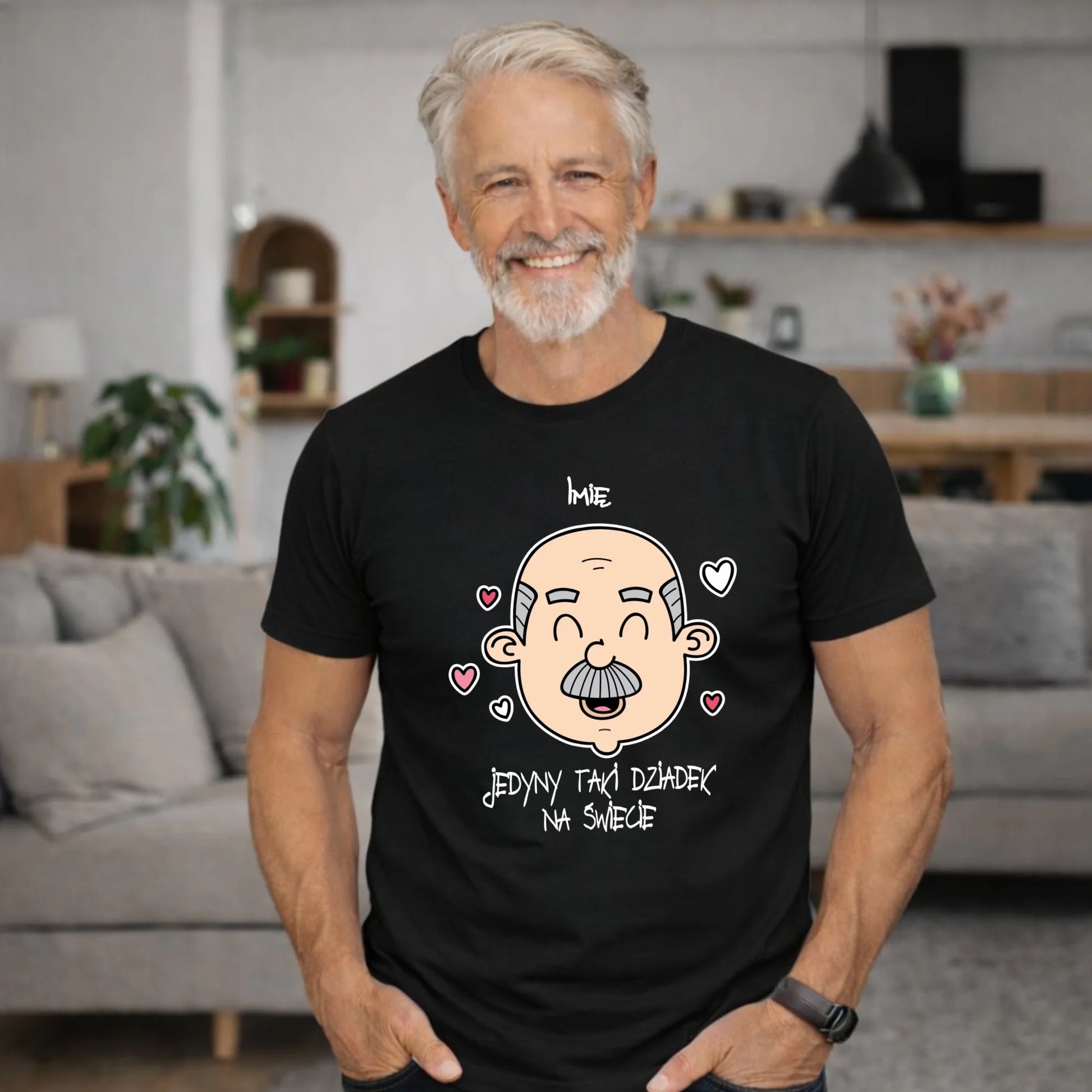 Koszulka dla dziadka - Jedyny taki dziadek na świecie - personalizowana D15 - StoryCups.pl