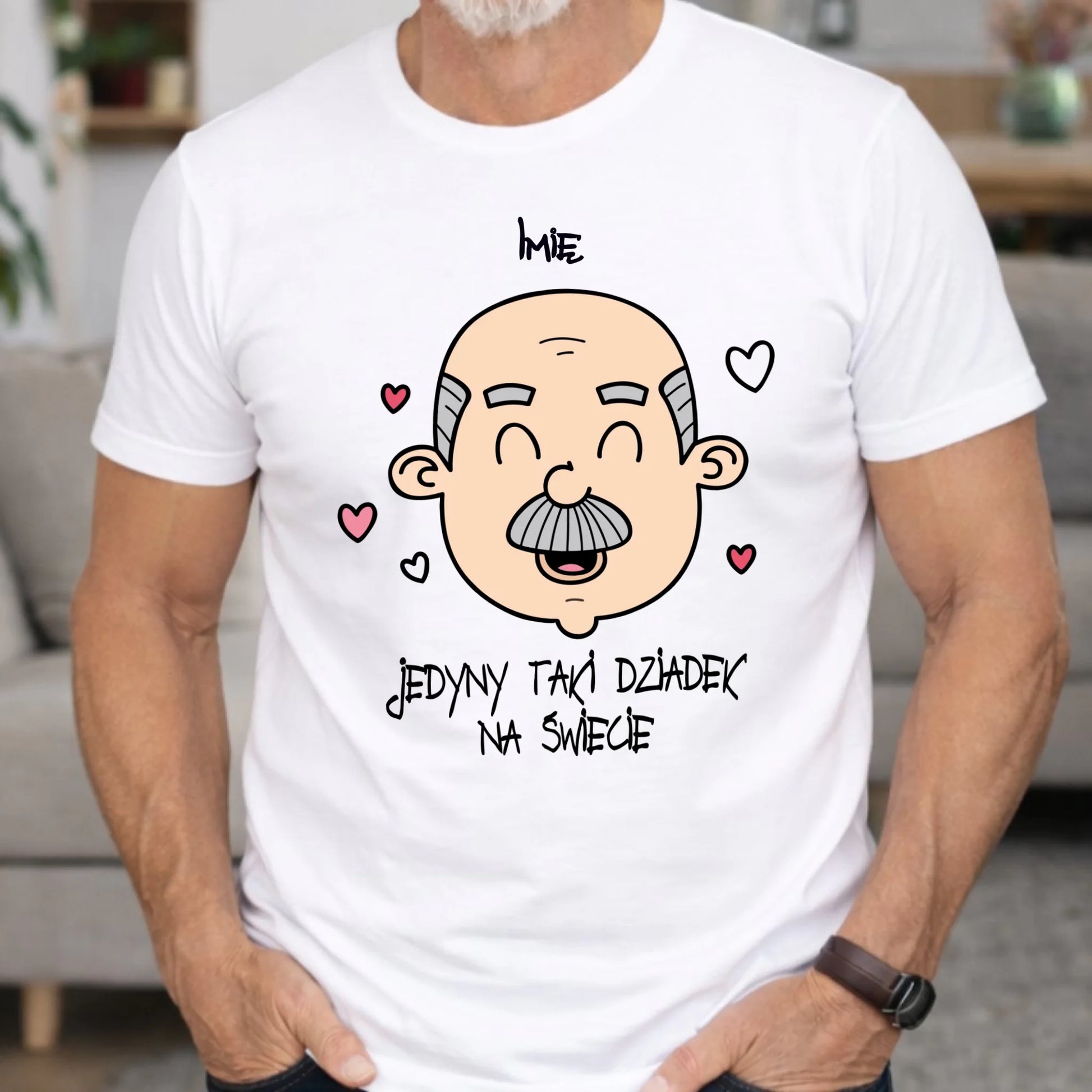 Koszulka dla dziadka - Jedyny taki dziadek na świecie - personalizowana D15 - StoryCups.pl
