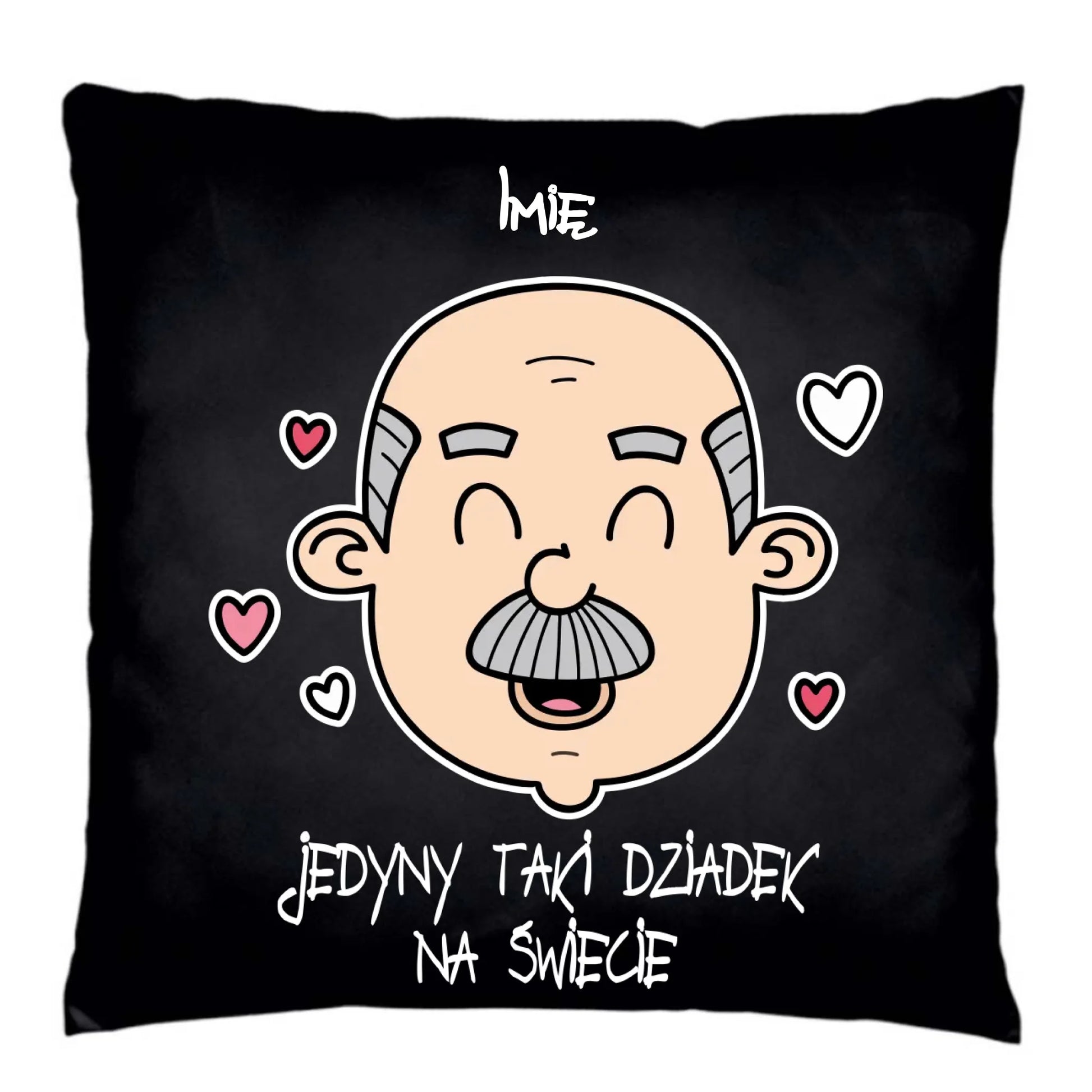 Poduszka dekoracyjna dla dziadka - Jedyny taki dziadek na świecie - personalizowana D15 - StoryCups.pl