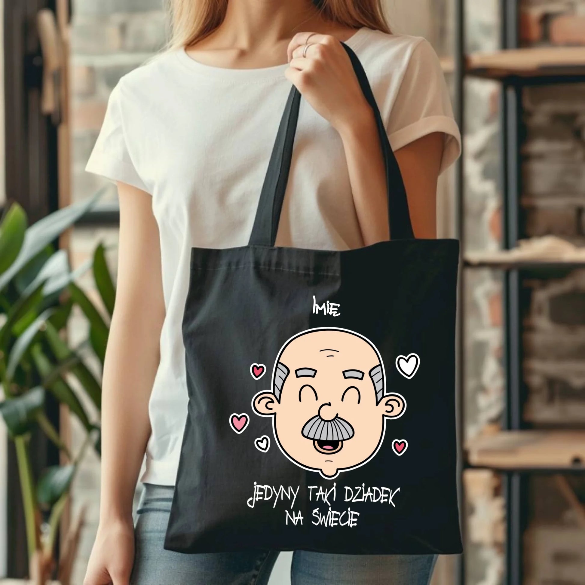 Torba dla dziadka - Jedyny taki dziadek na świecie - personalizowana D15 - StoryCups.pl