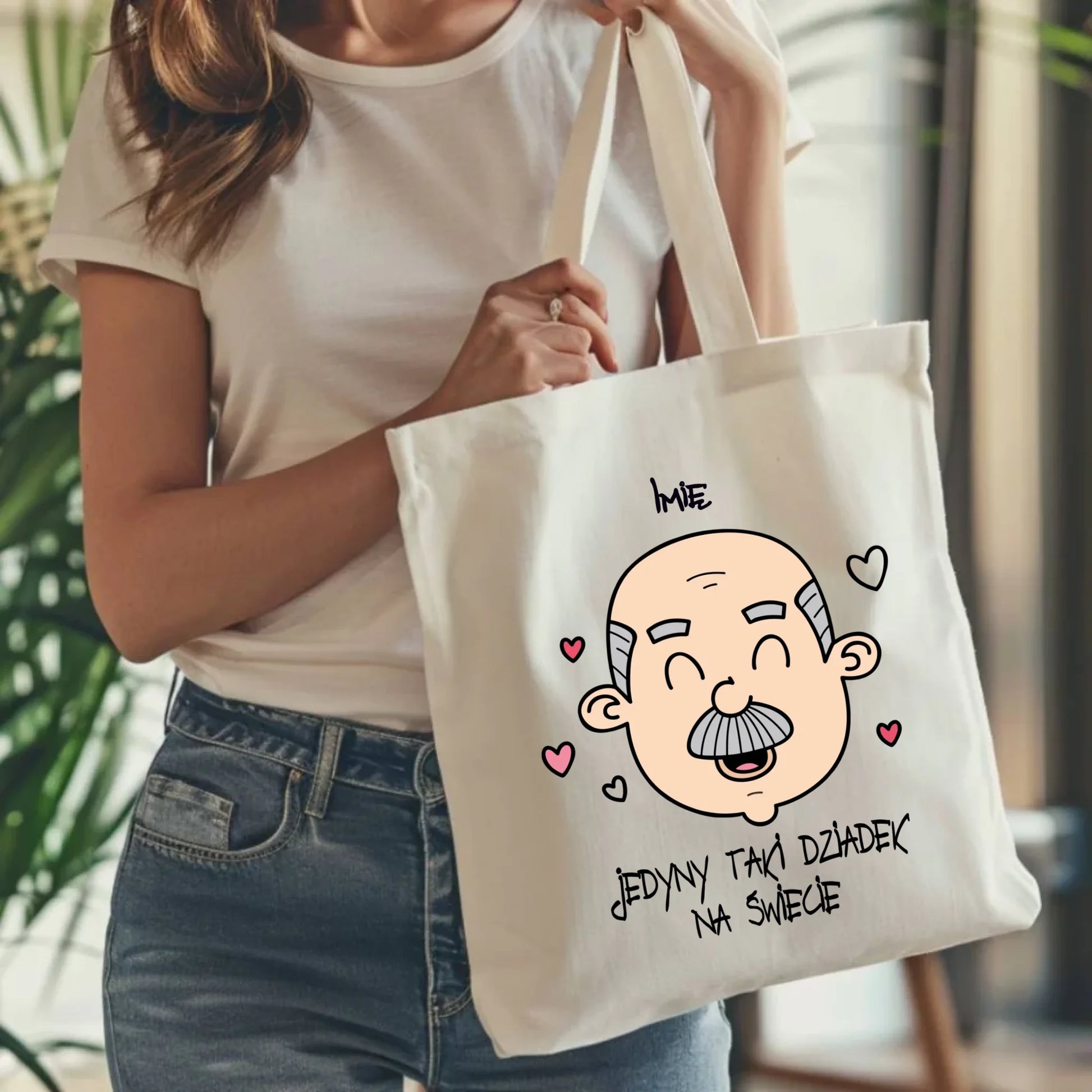 Torba dla dziadka - Jedyny taki dziadek na świecie - personalizowana D15 - StoryCups.pl