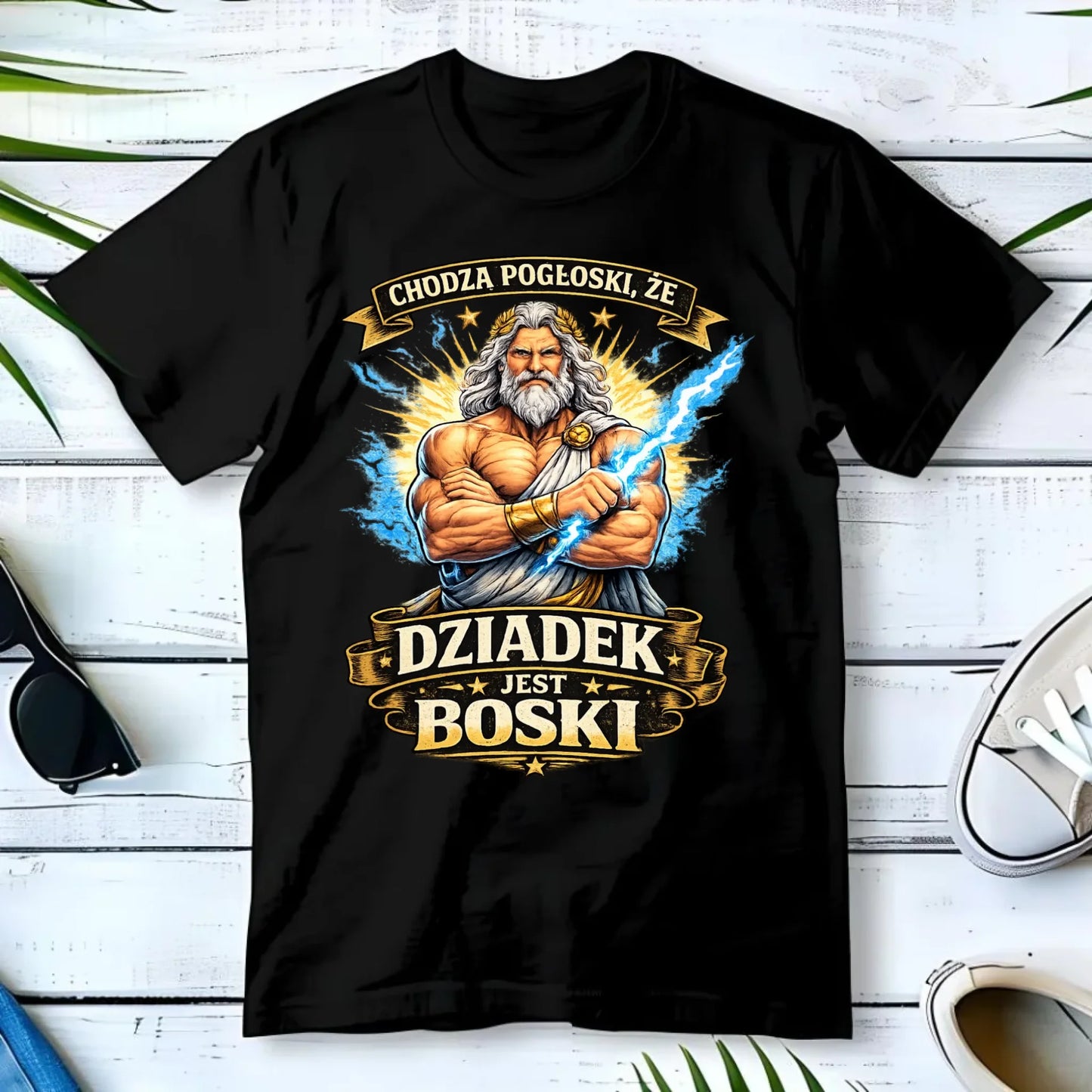 Koszulka dla dziadka - Chodzą pogłoski, że dziadek jest boski D16 - StoryCups.pl