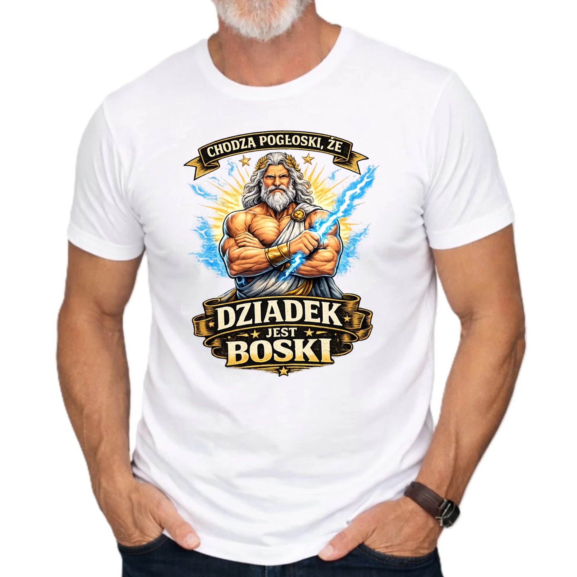 Koszulka dla dziadka - Chodzą pogłoski, że dziadek jest boski D16 - StoryCups.pl