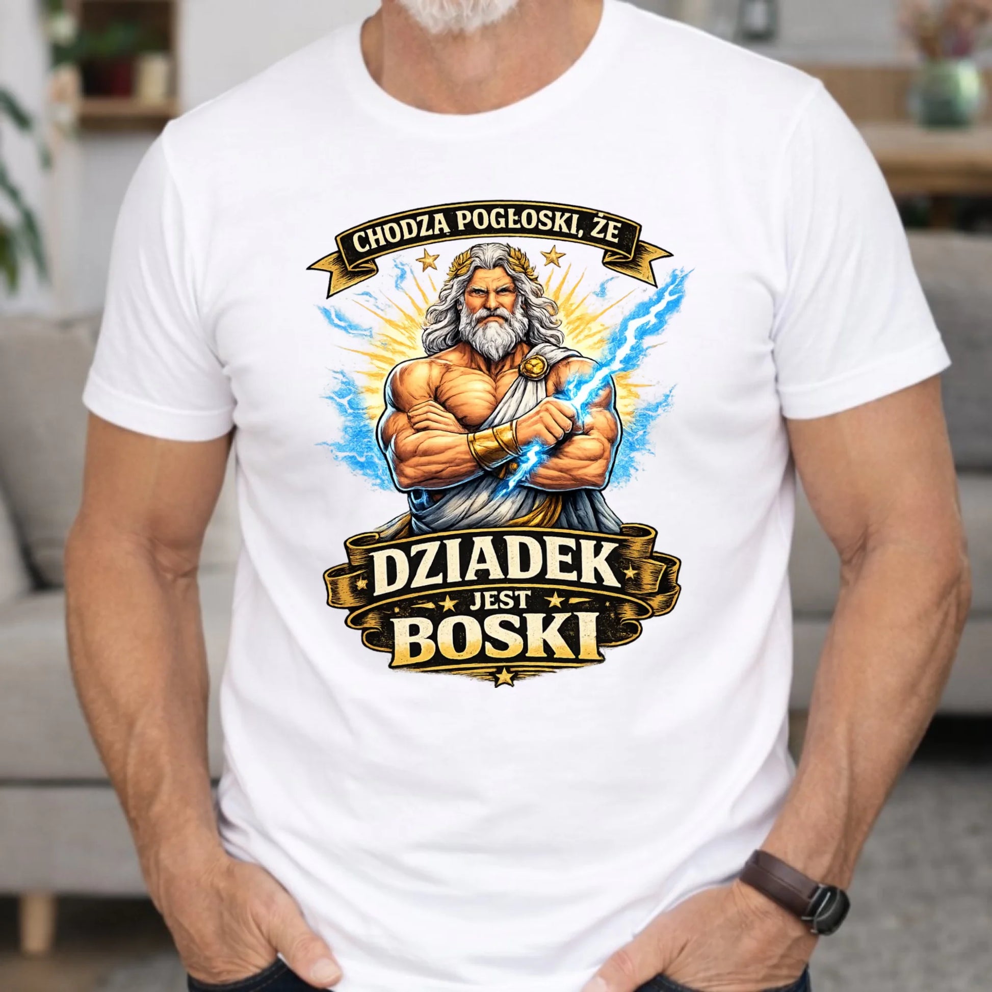 Koszulka dla dziadka - Chodzą pogłoski, że dziadek jest boski D16 - StoryCups.pl