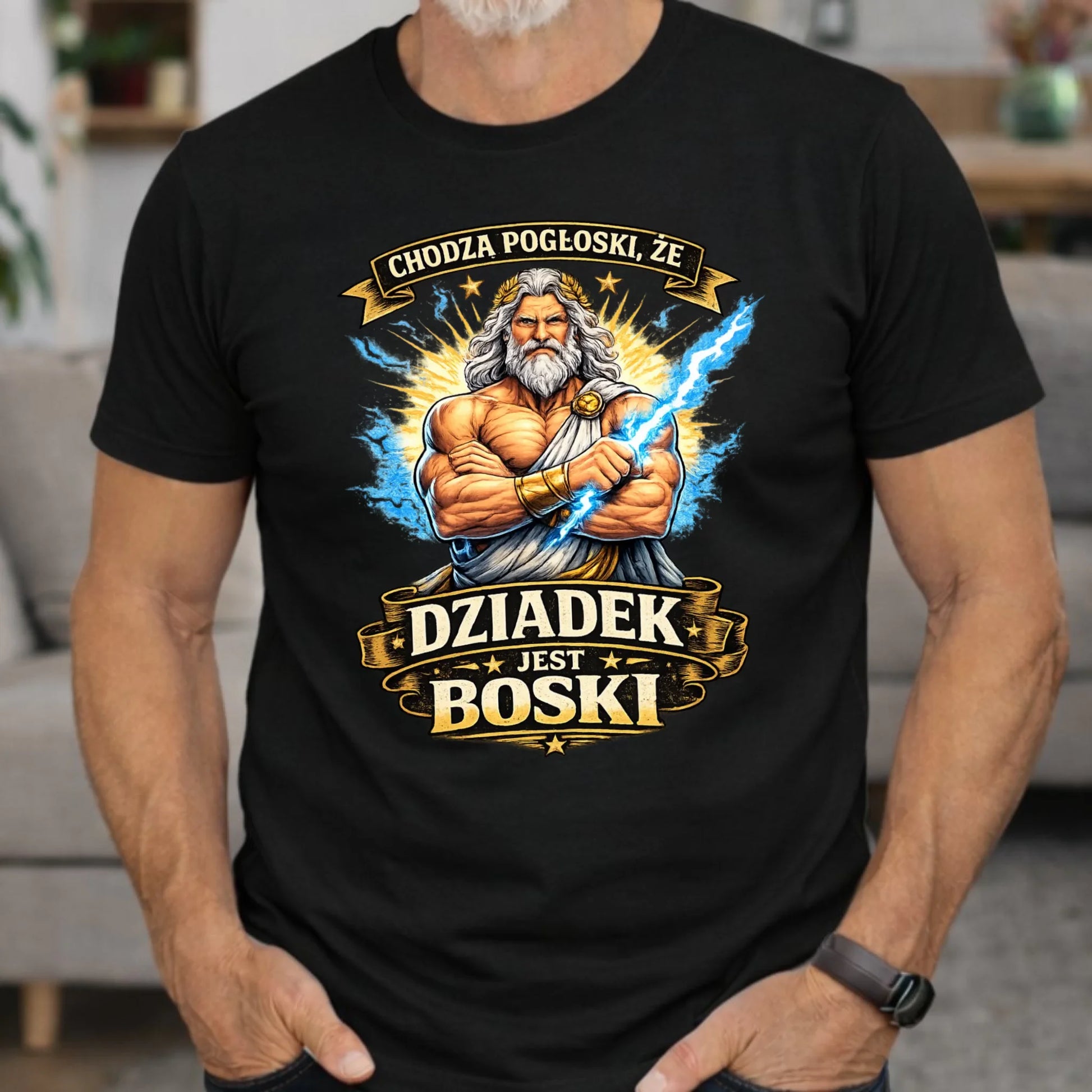 Koszulka dla dziadka - Chodzą pogłoski, że dziadek jest boski D16 - StoryCups.pl