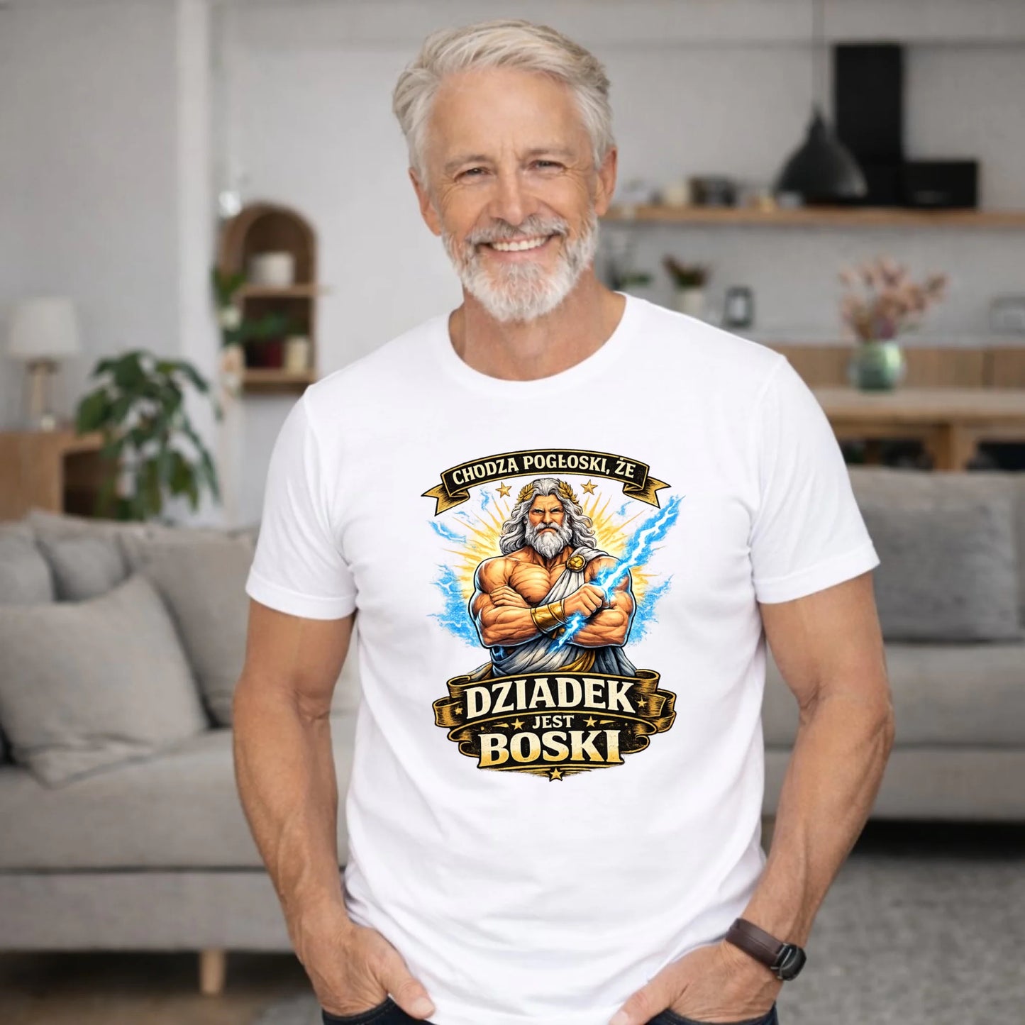 Koszulka dla dziadka - Chodzą pogłoski, że dziadek jest boski D16 - StoryCups.pl