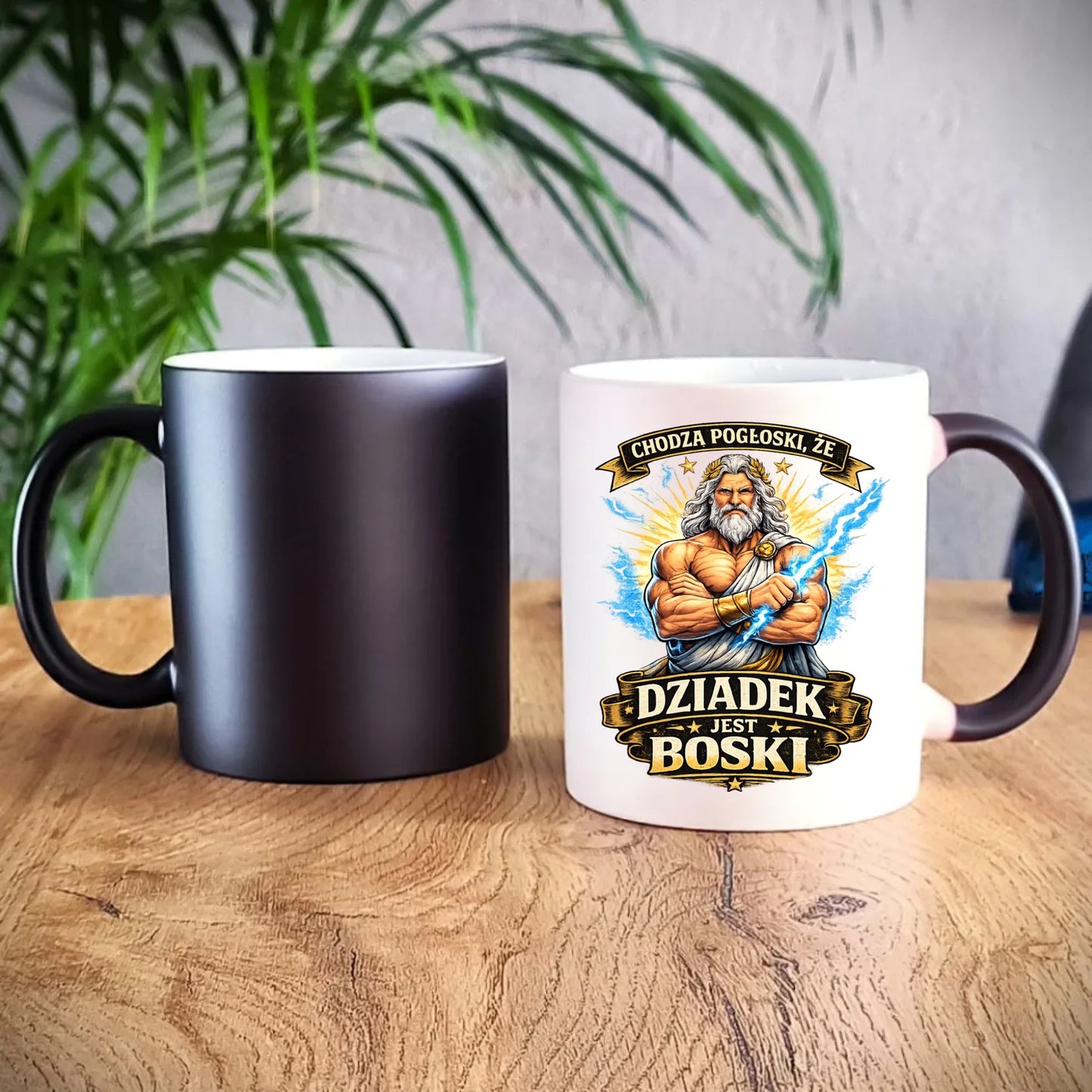 Kubek magiczny dla dziadka - Chodzą pogłoski, że dziadek jest boski D16 - StoryCups.pl