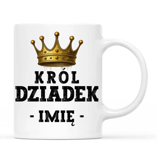 Kubek dla dziadka - Król Dziadek - personalizowany D17 - StoryCups.pl