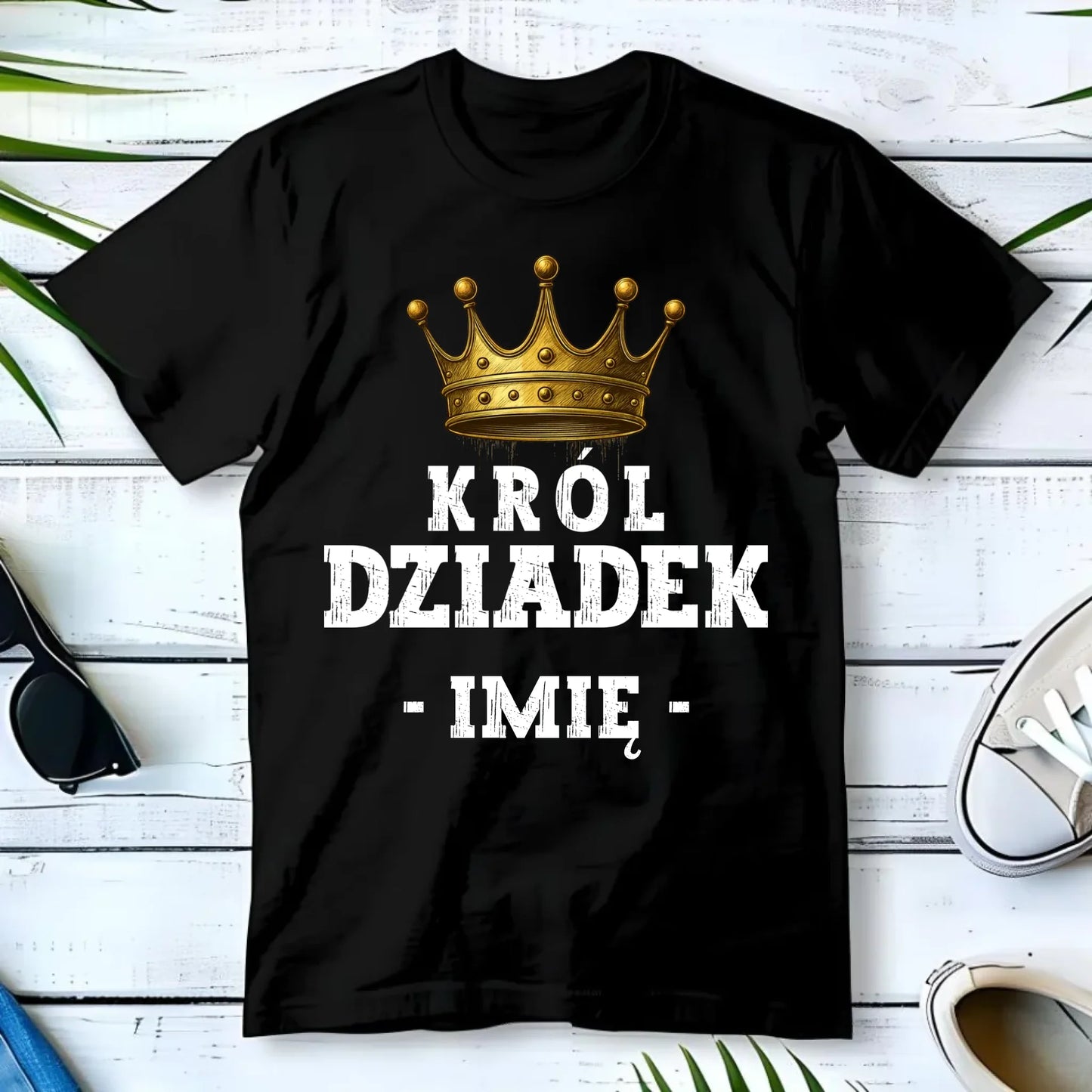 Koszulka dla dziadka - Król Dziadek - personalizowana D17 - StoryCups.pl