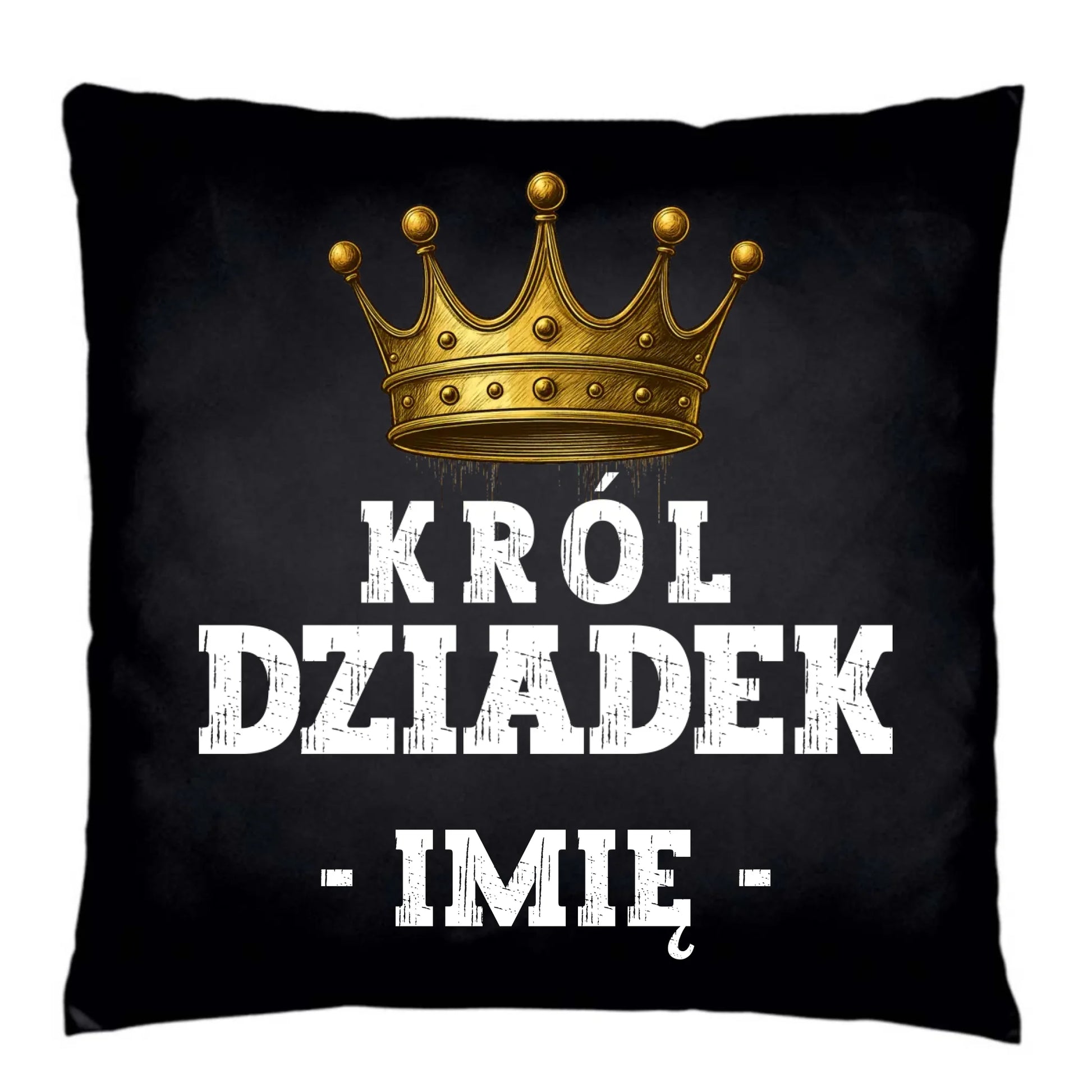 Poduszka dekoracyjna dla dziadka - Król Dziadek - personalizowana D17 - StoryCups.pl