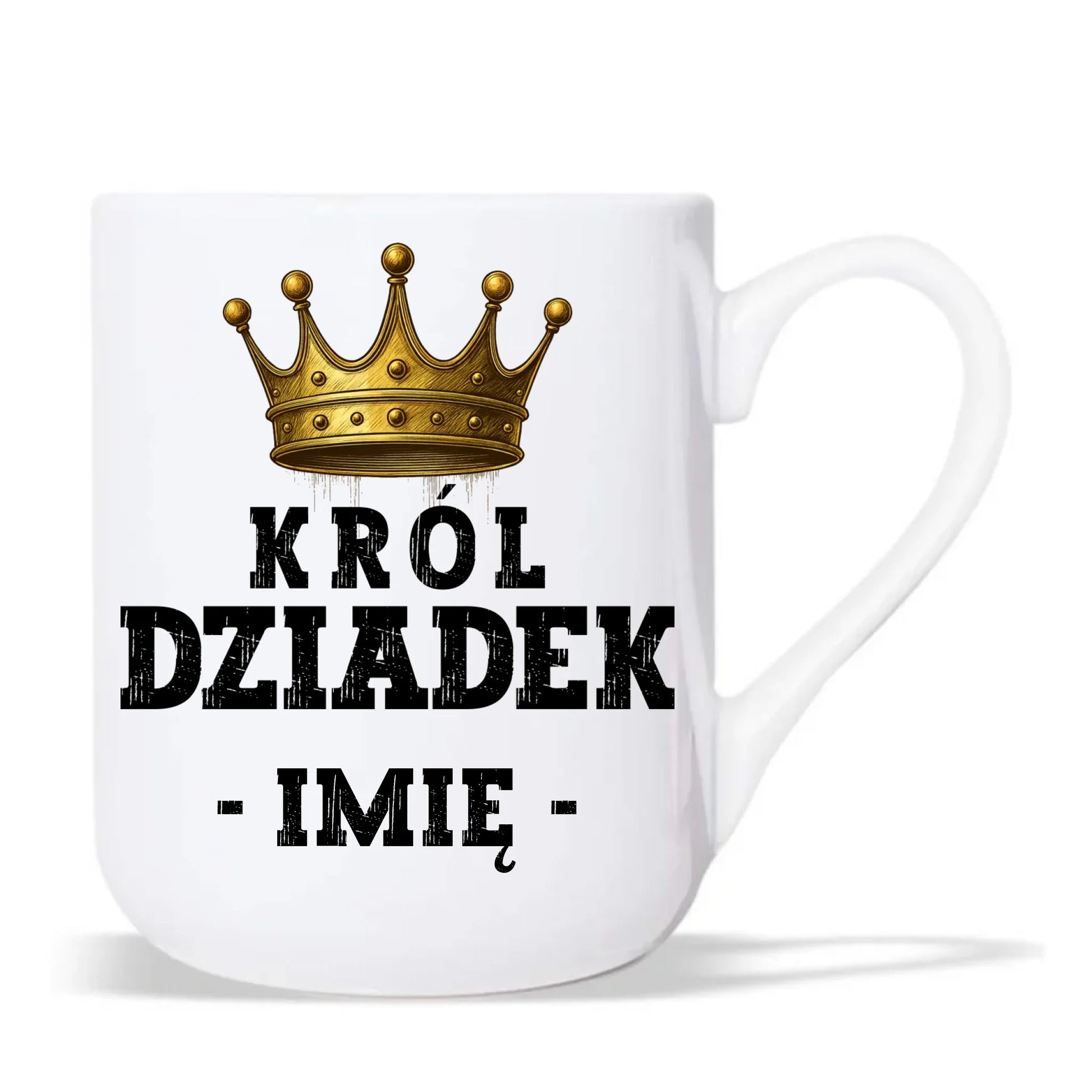 Kubek elegant dla dziadka - Król Dziadek - personalizowany D17 - StoryCups.pl