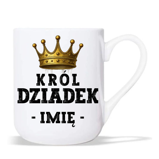 Kubek elegant dla dziadka - Król Dziadek - personalizowany D17 - StoryCups.pl