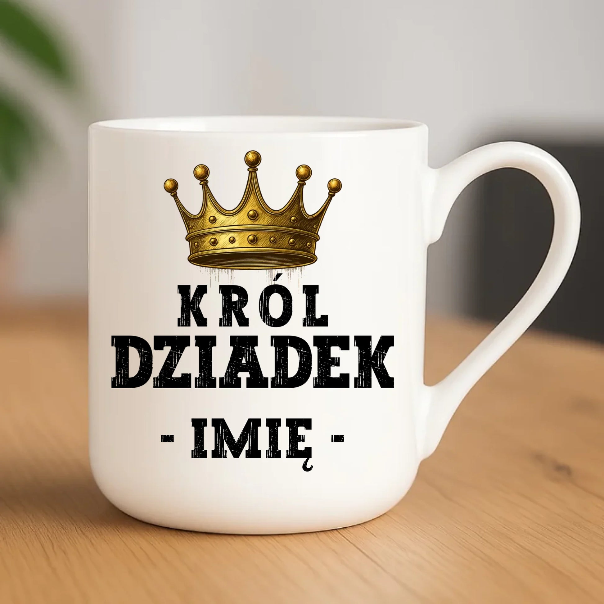 Kubek elegant dla dziadka - Król Dziadek - personalizowany D17 - StoryCups.pl