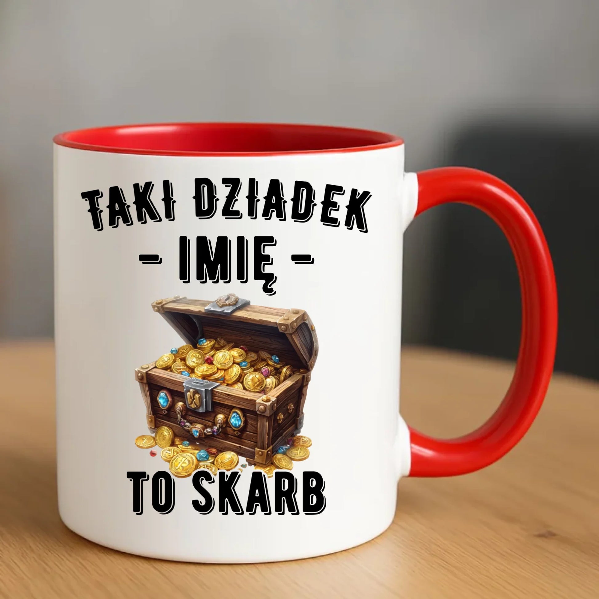 Kubek dla dziadka - Taki dziadek to skarb - personalizowany D19 - StoryCups.pl